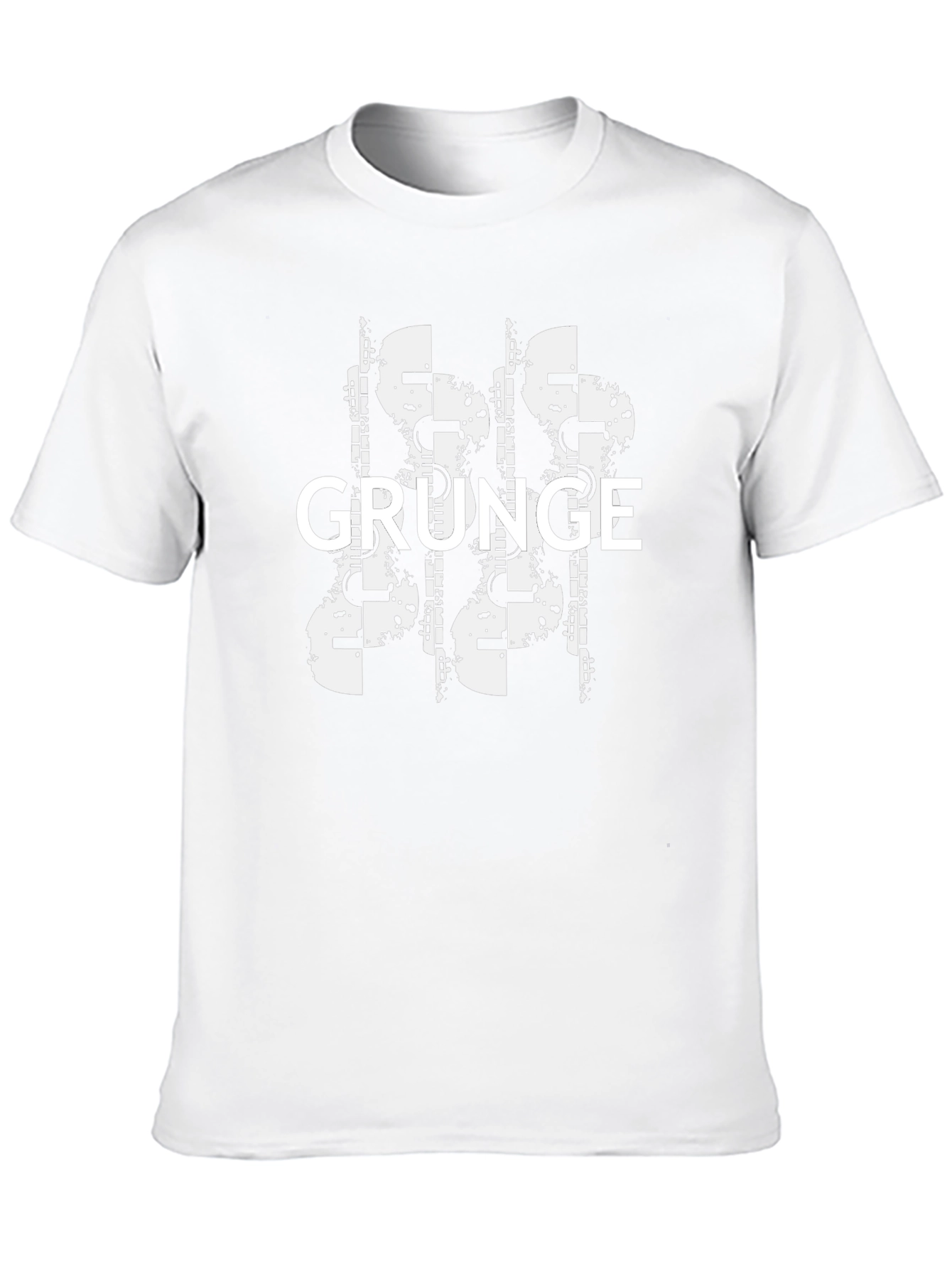Grunge Graphic Print Black T-Shirt