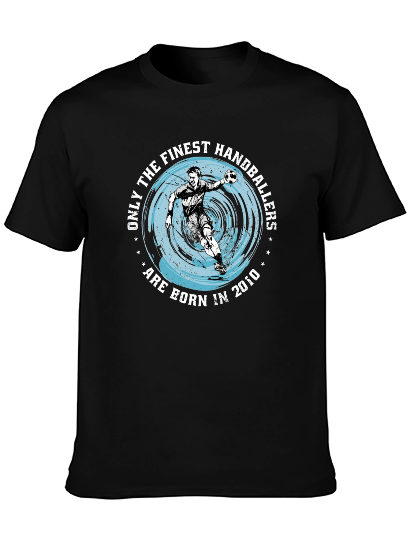 Finest Handballers Born 2010 Black T-Shirt