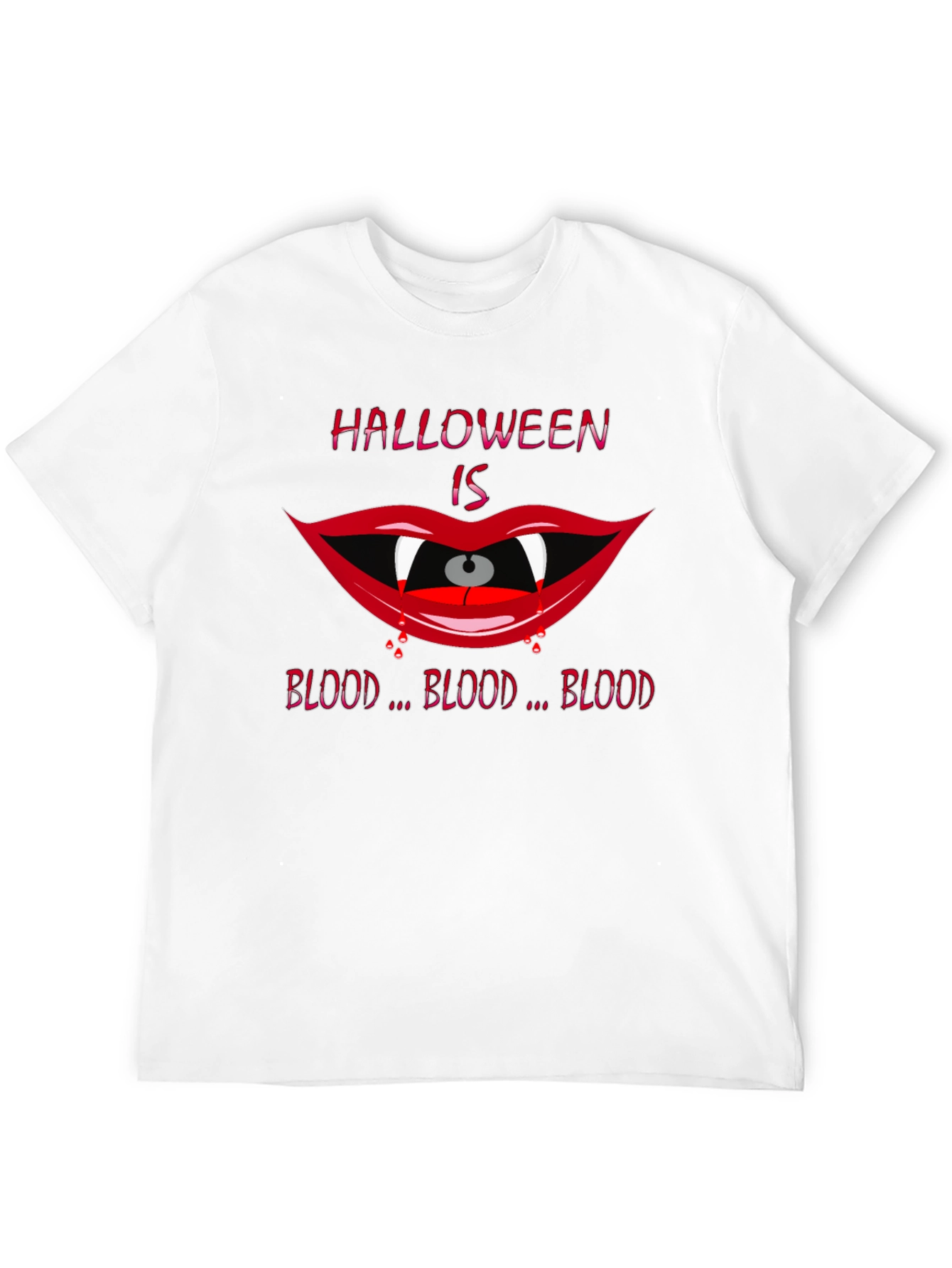 Halloween Vampire Mouth T-Shirt