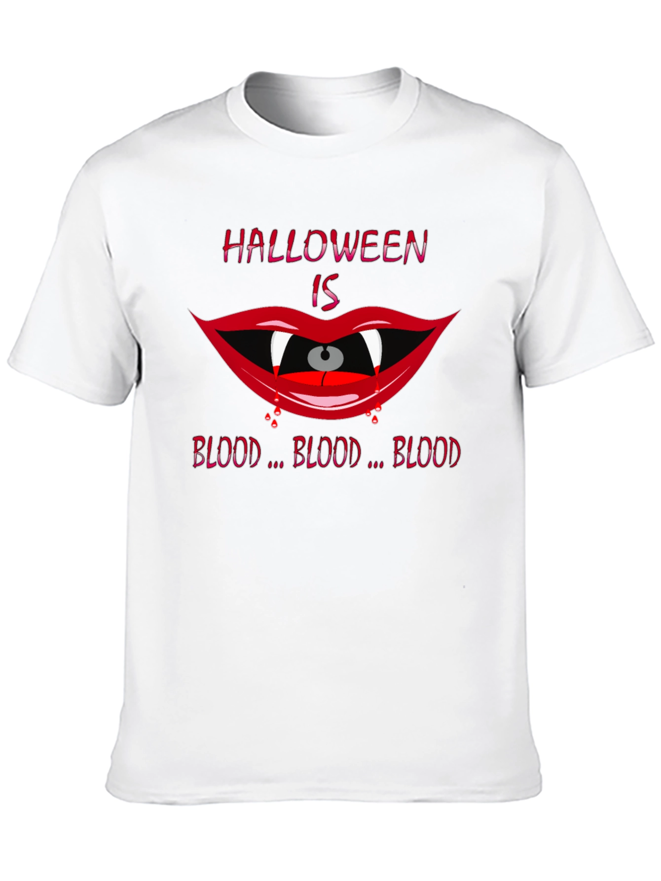 Halloween Vampire Mouth T-Shirt