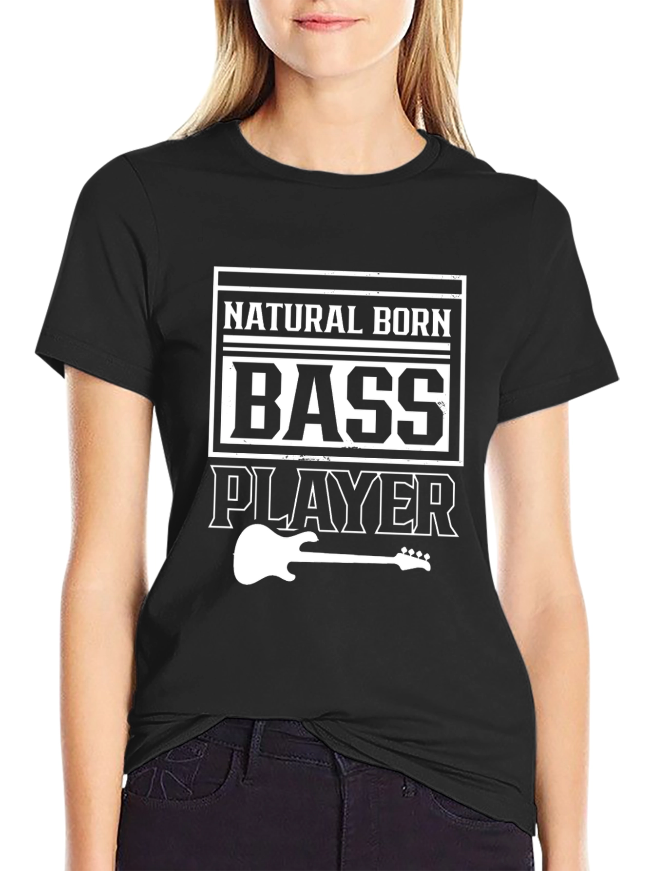Natural Born Bass Player Graphic Tee