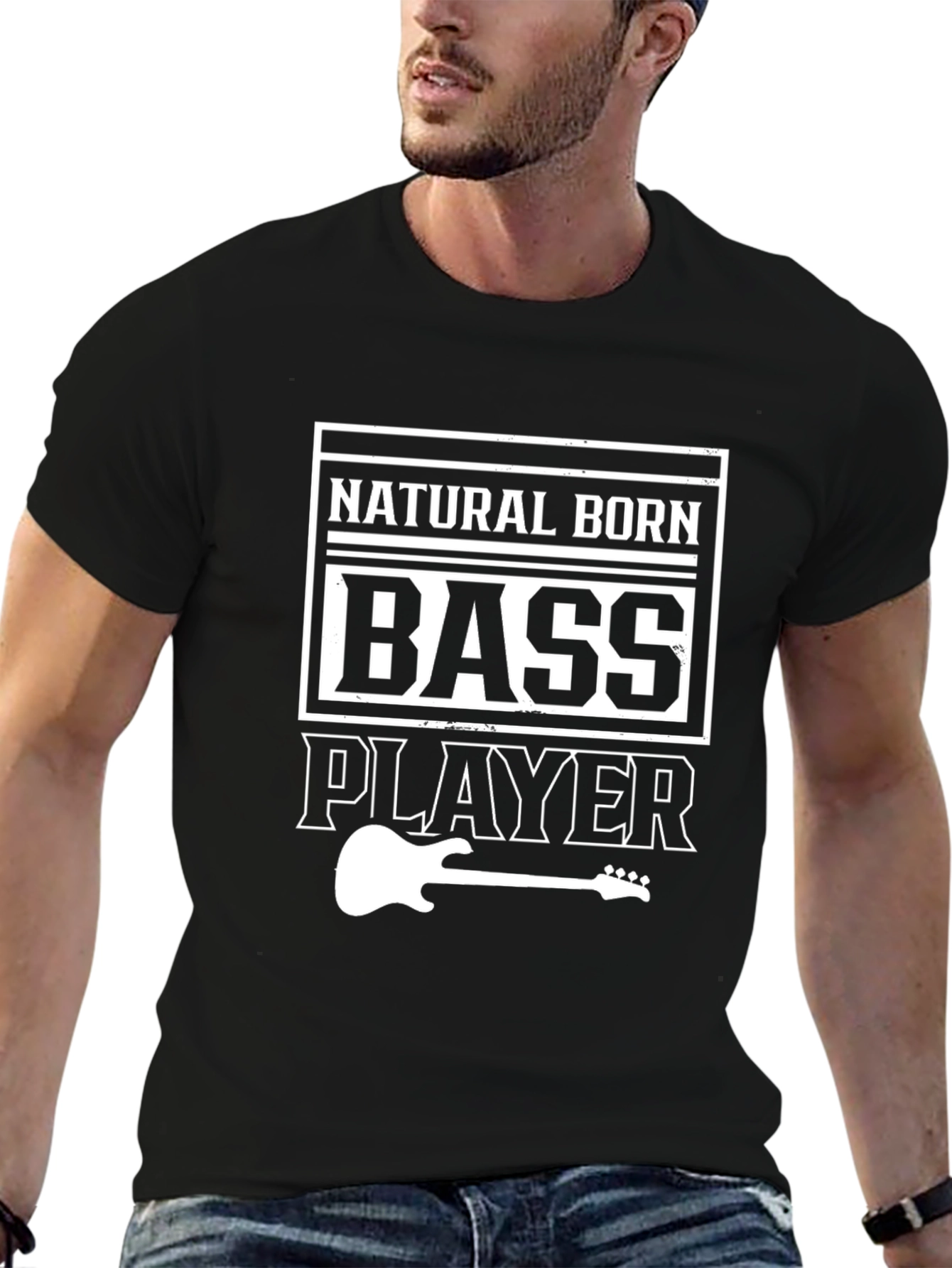 Natural Born Bass Player Graphic Tee