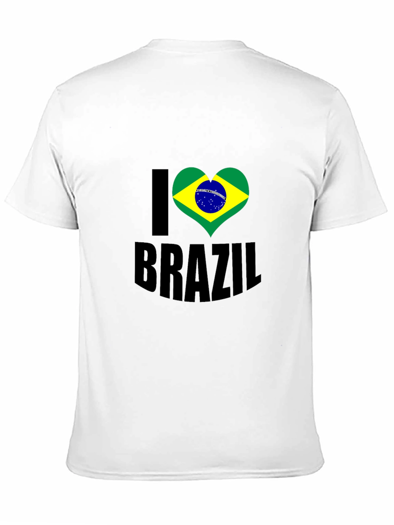 I Heart Brazil Graphic T-Shirt - Mens Black Tee