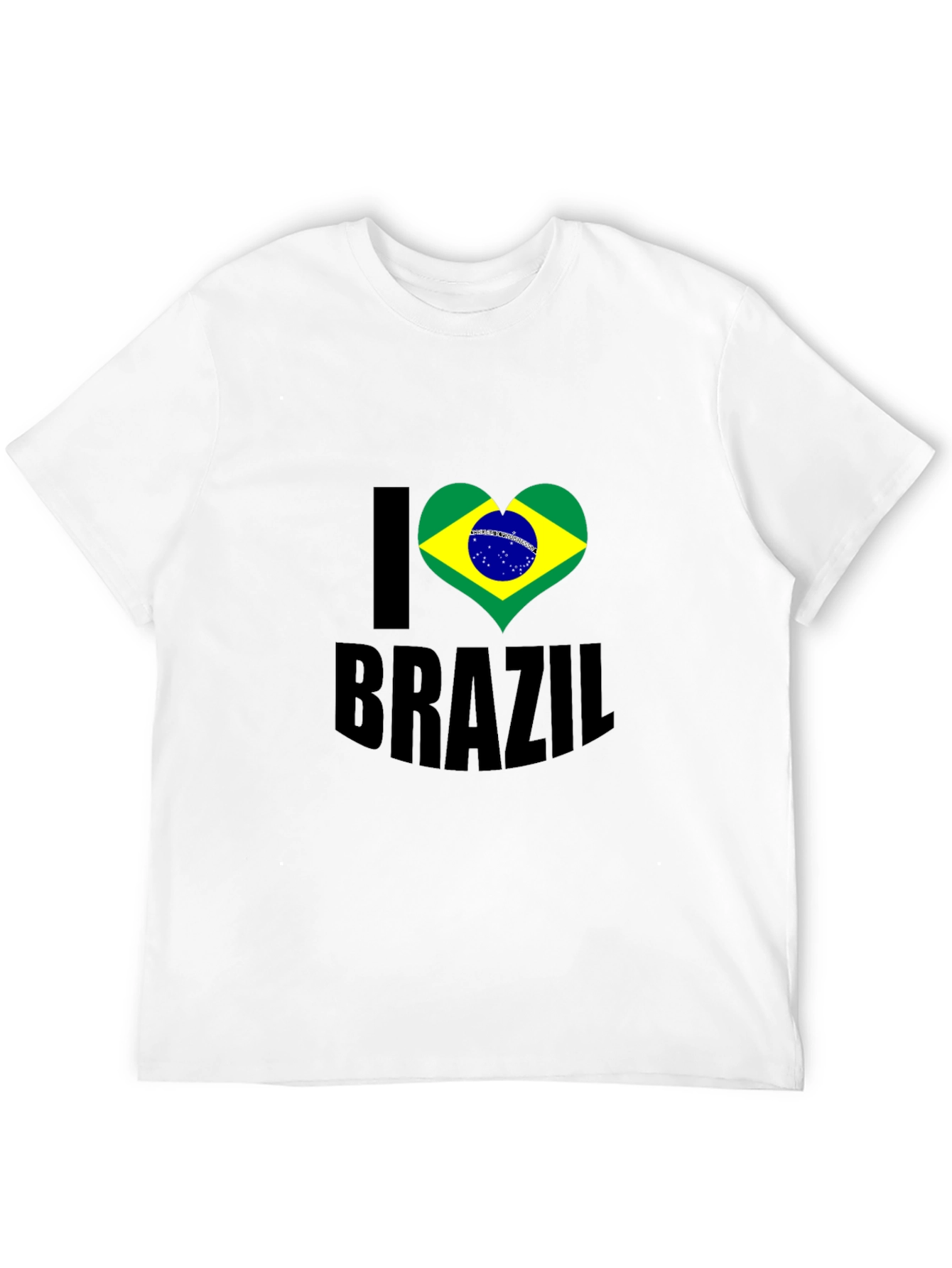I Heart Brazil Graphic T-Shirt - Mens Black Tee