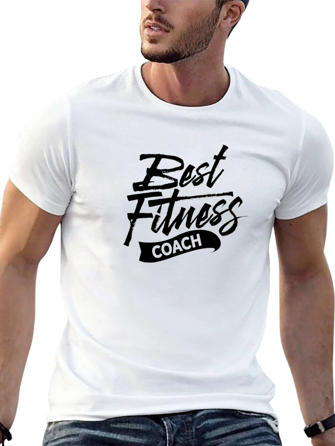 Best Fitness Coach Black T-Shirt