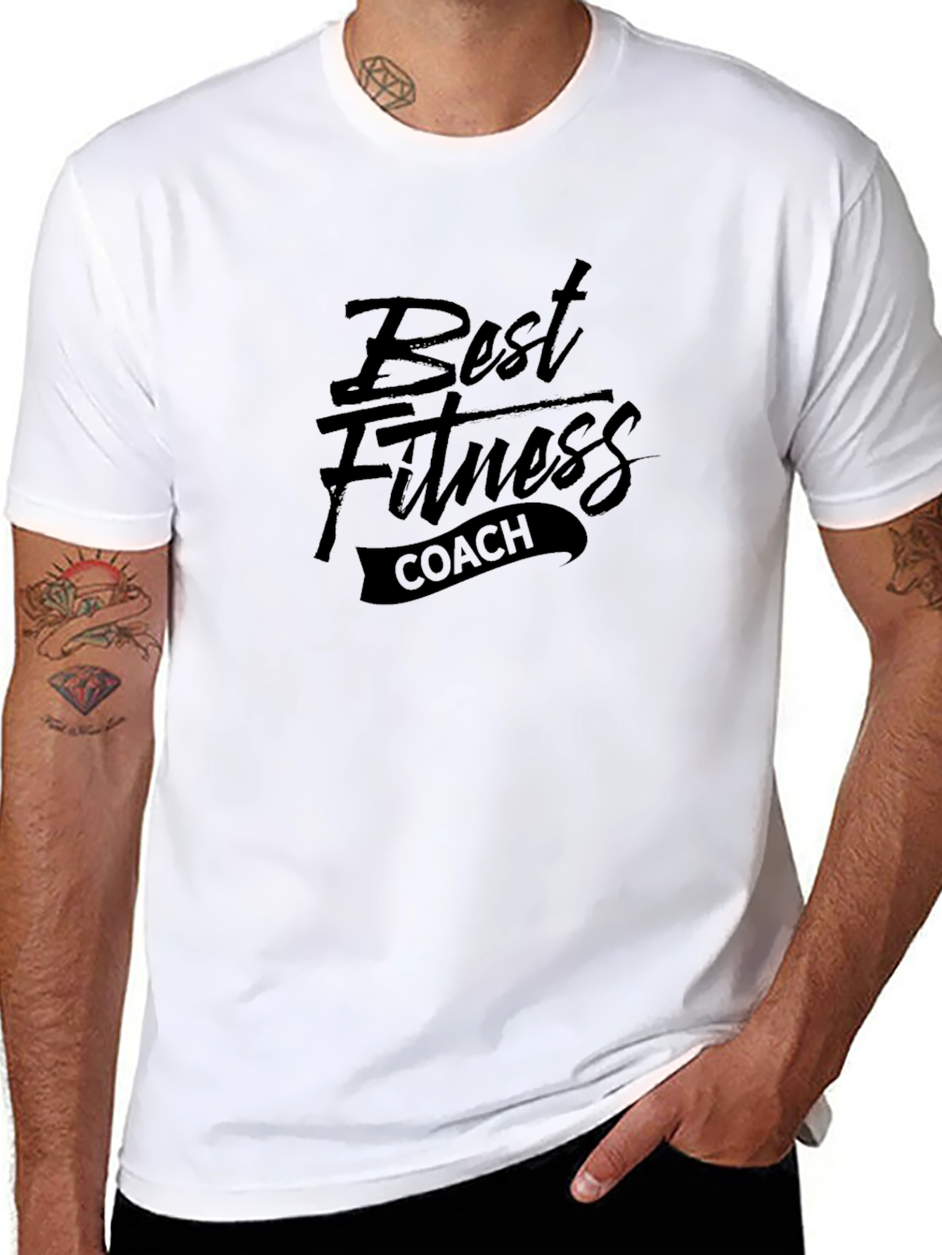 Best Fitness Coach Black T-Shirt