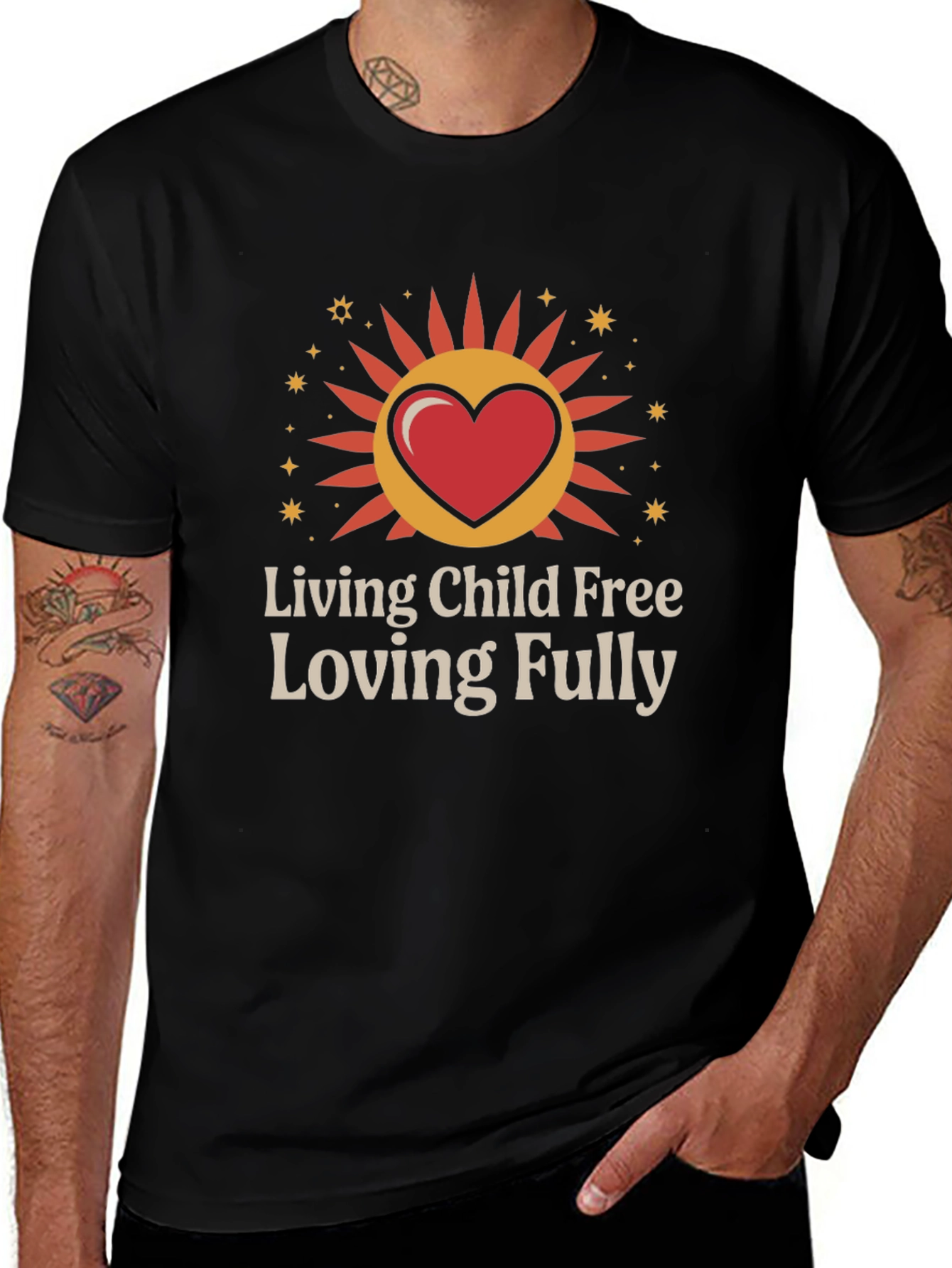 Living Child Free Loving Fully Graphic T-Shirt