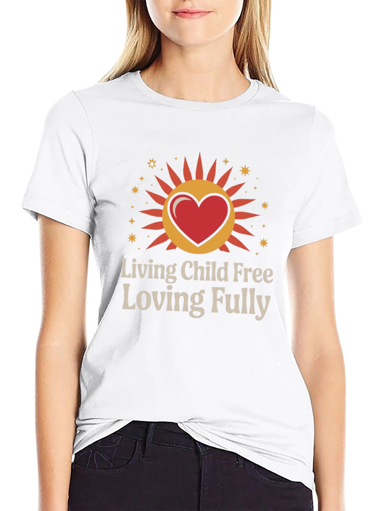 Living Child Free Loving Fully Graphic T-Shirt
