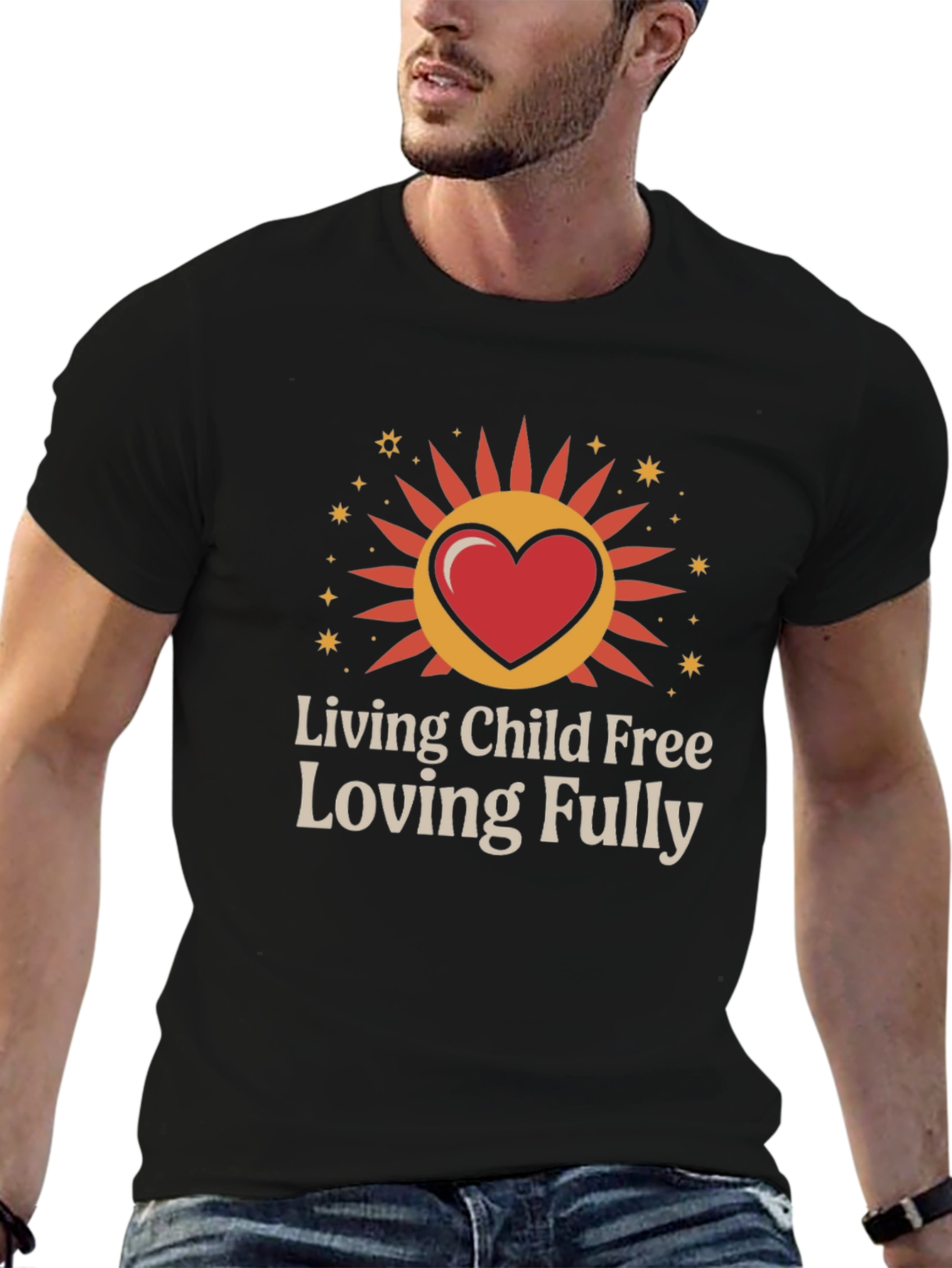 Living Child Free Loving Fully Graphic T-Shirt