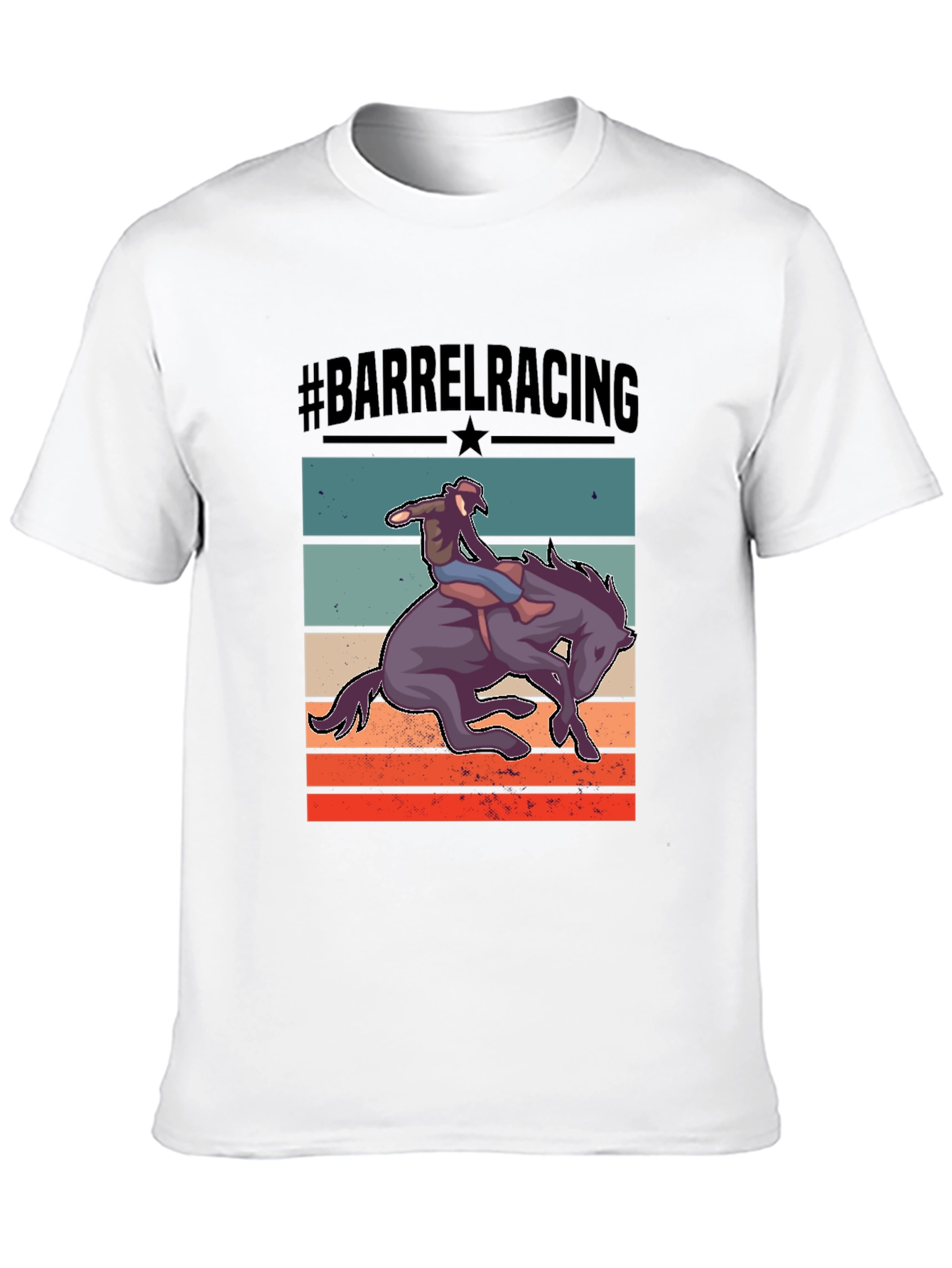 Barrel Racing Graphic Tee - Equestrian Style