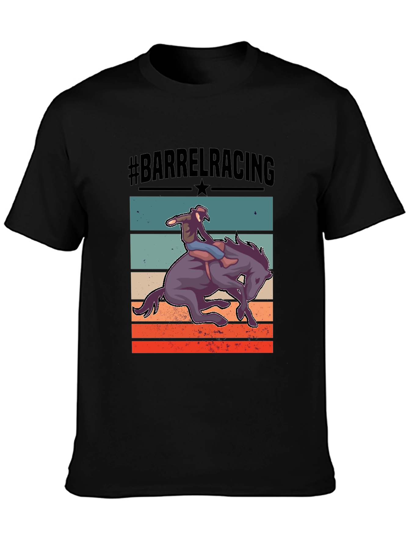 Barrel Racing Graphic Tee - Equestrian Style