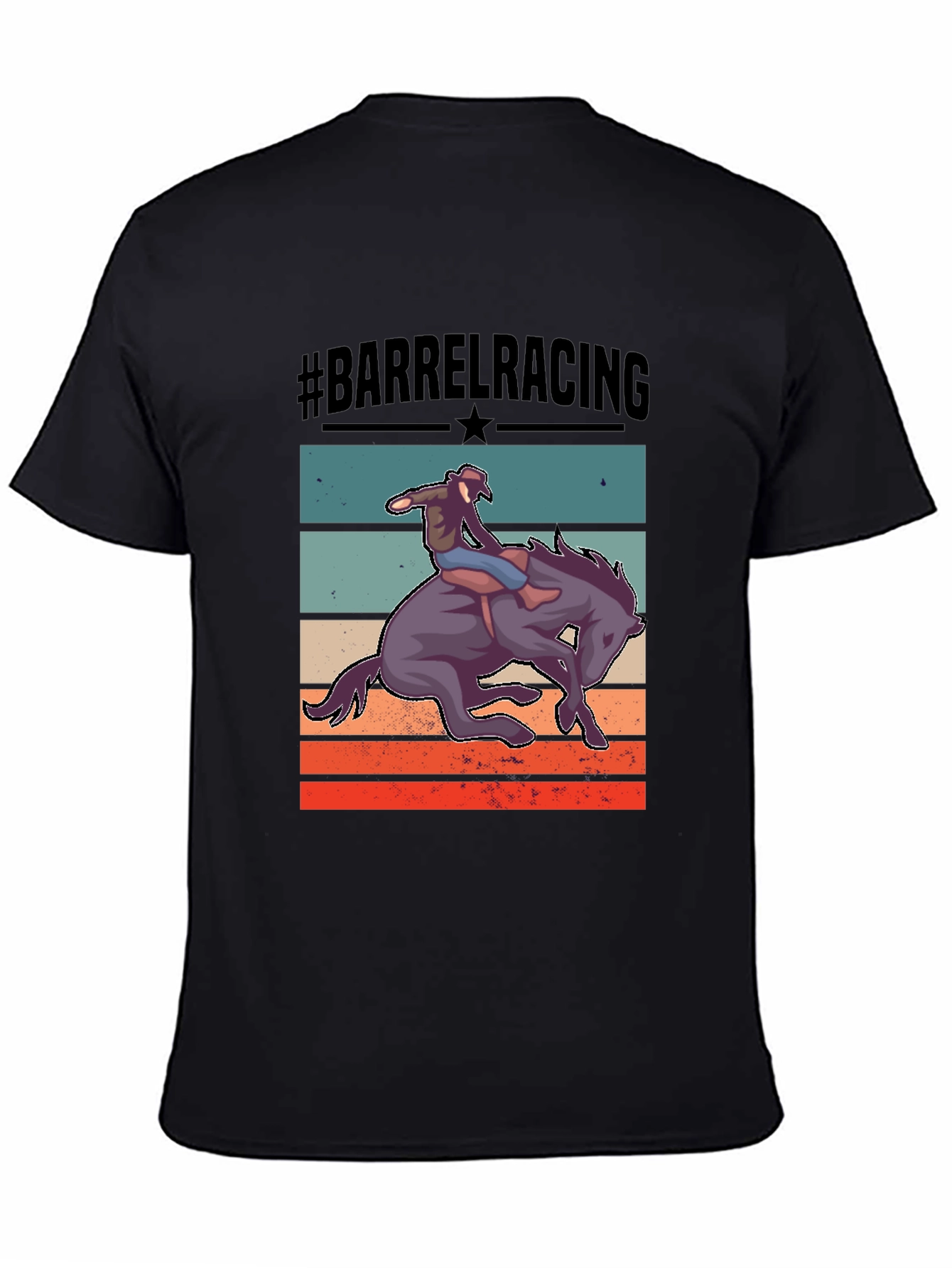 Barrel Racing Graphic Tee - Equestrian Style
