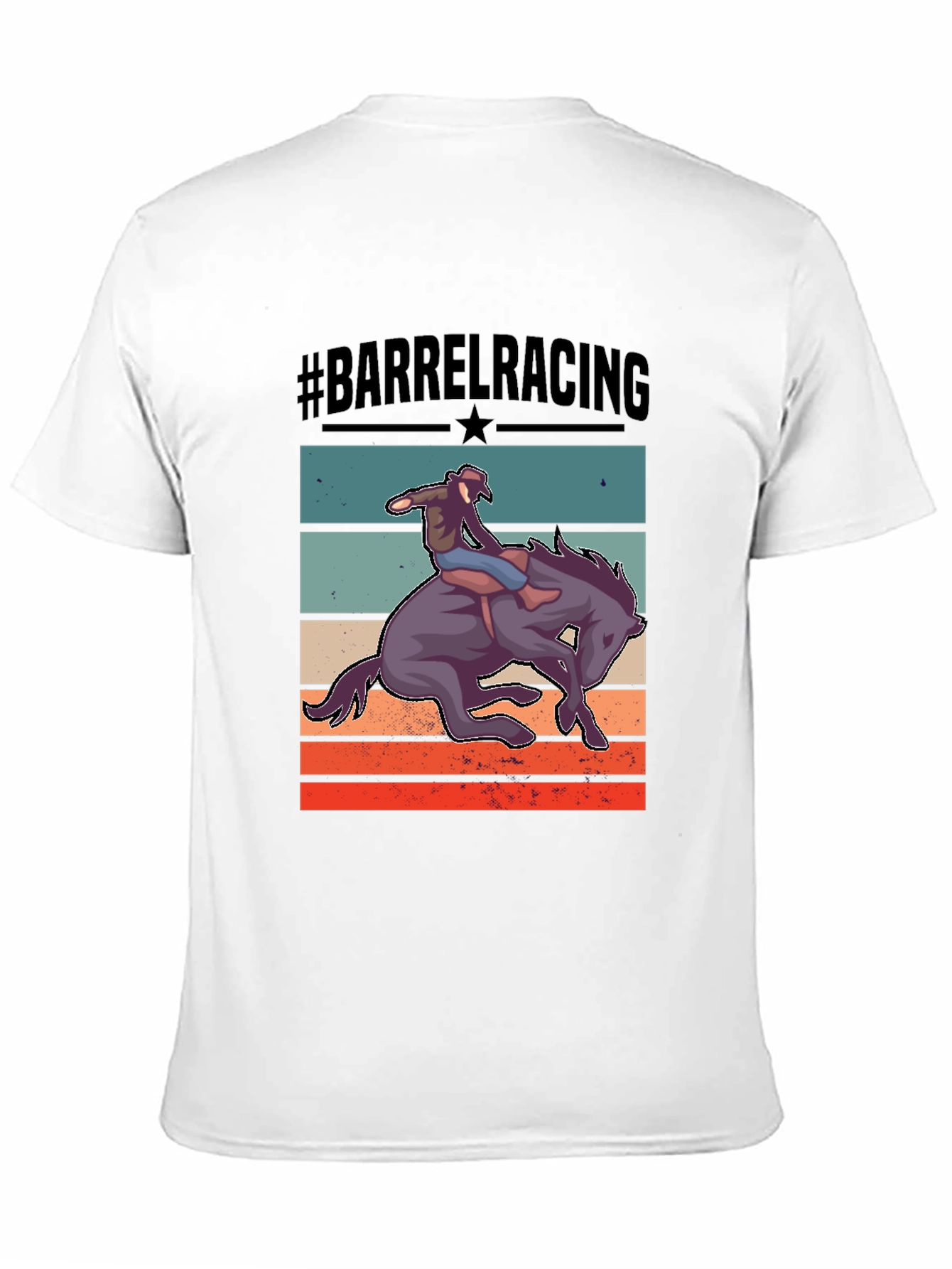 Barrel Racing Graphic Tee - Equestrian Style