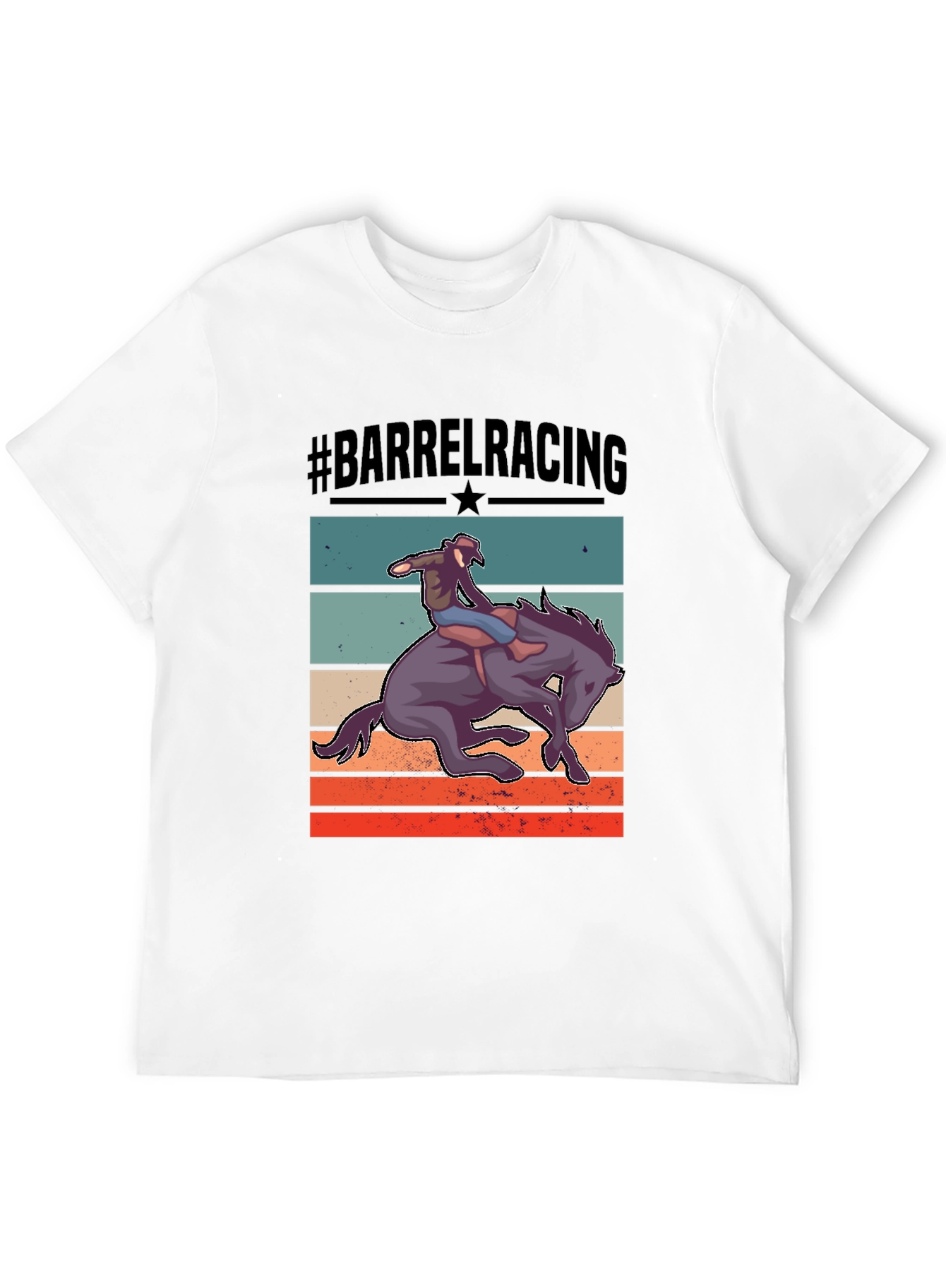 Barrel Racing Graphic Tee - Equestrian Style