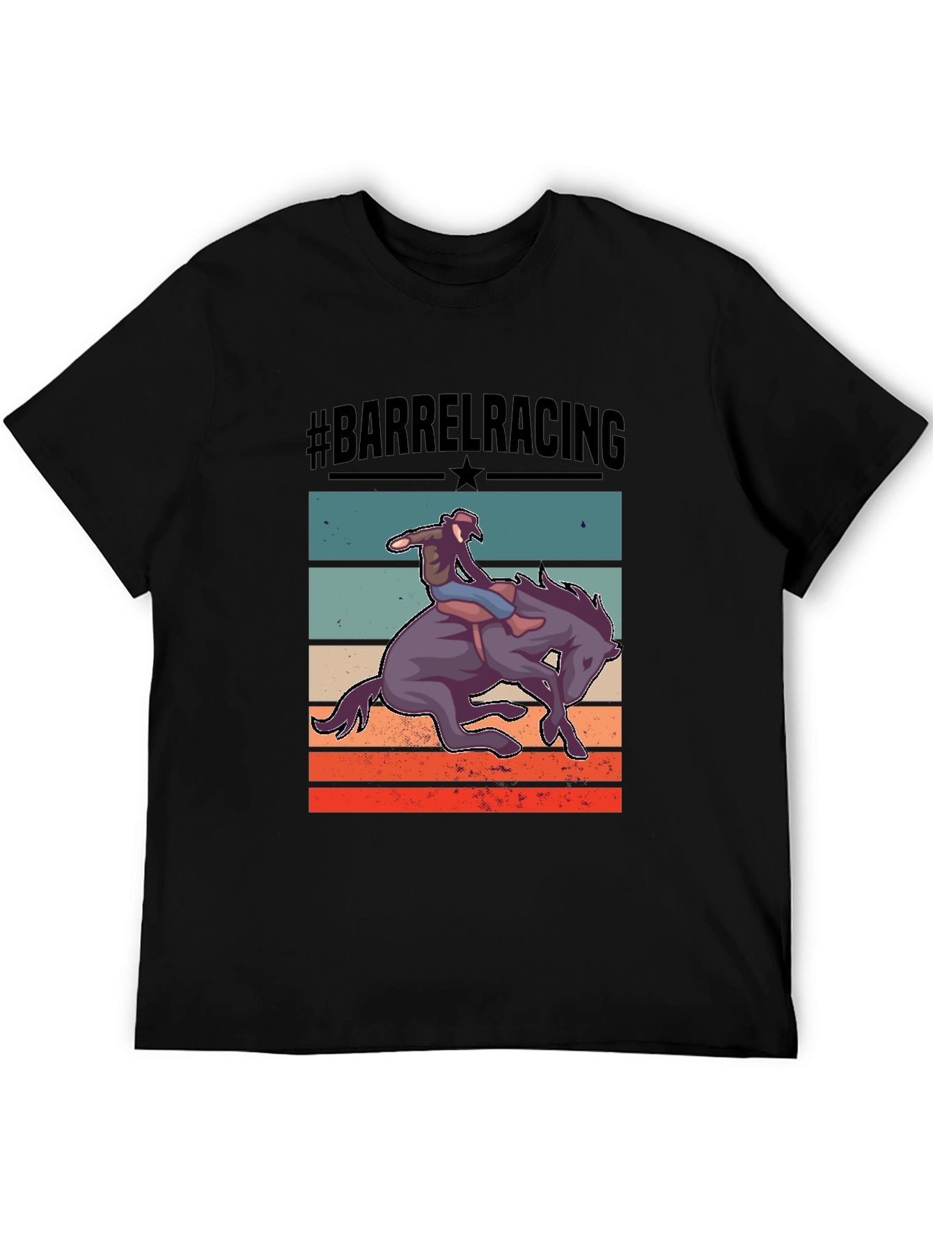 Barrel Racing Graphic Tee - Equestrian Style