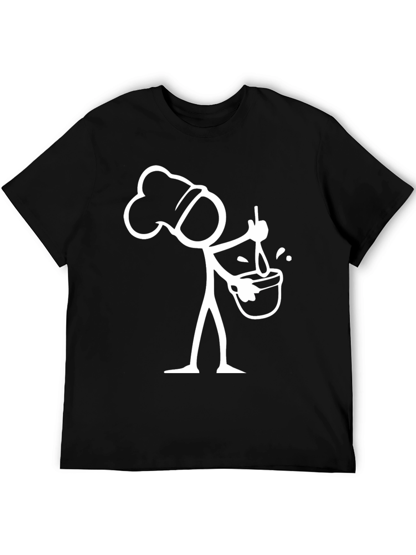 Chef Stick Figure Graphic T-Shirt