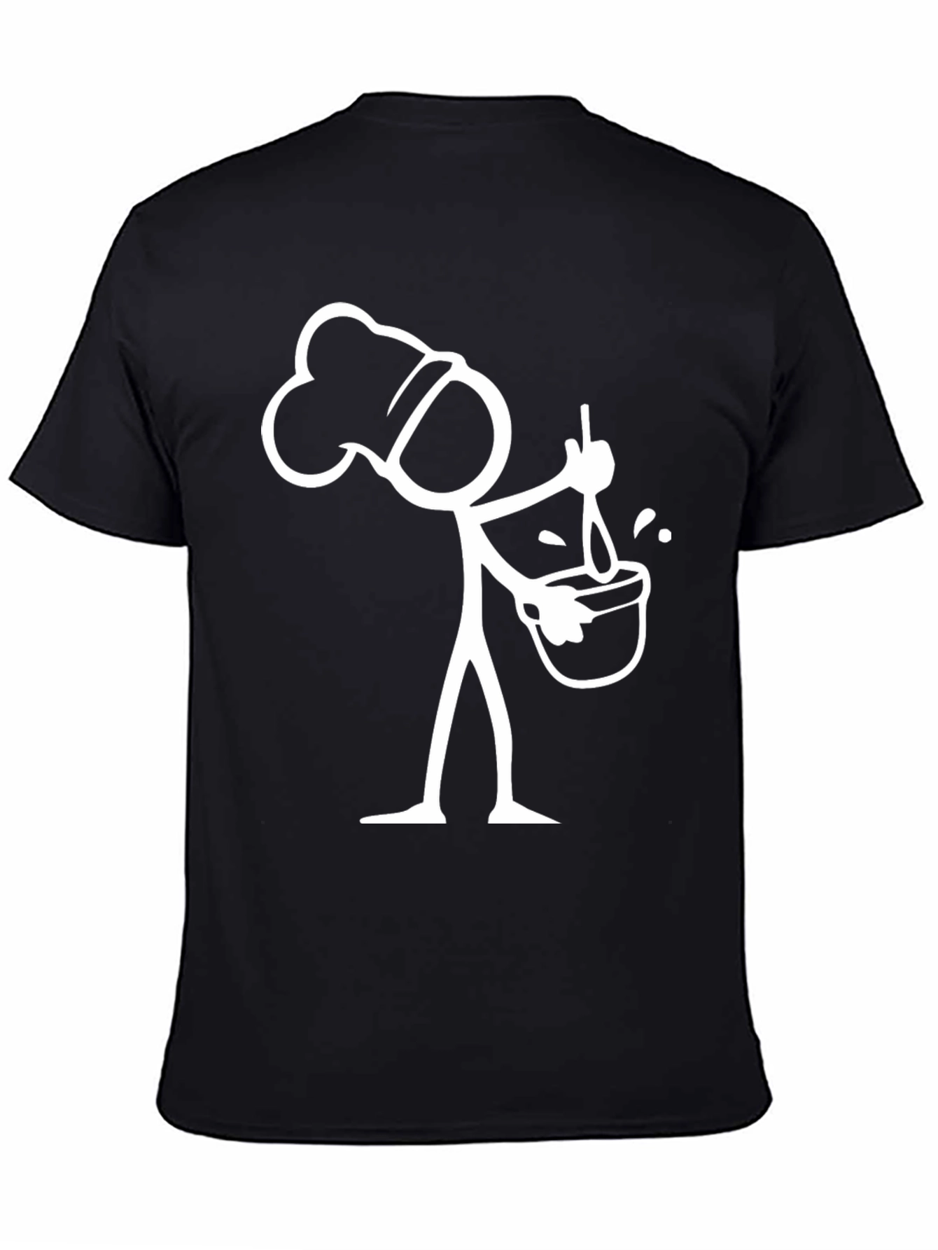 Chef Stick Figure Graphic T-Shirt