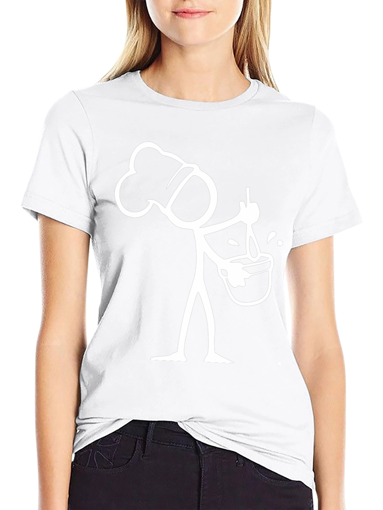 Chef Stick Figure Graphic T-Shirt