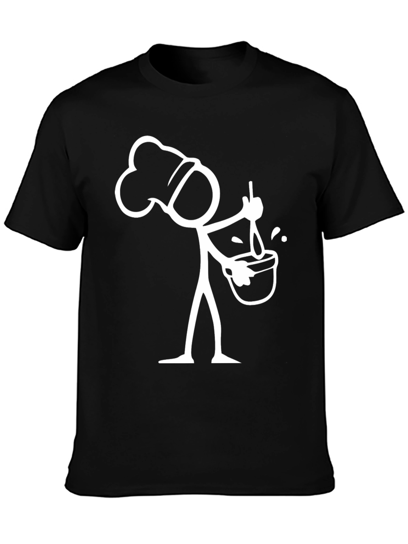 Chef Stick Figure Graphic T-Shirt