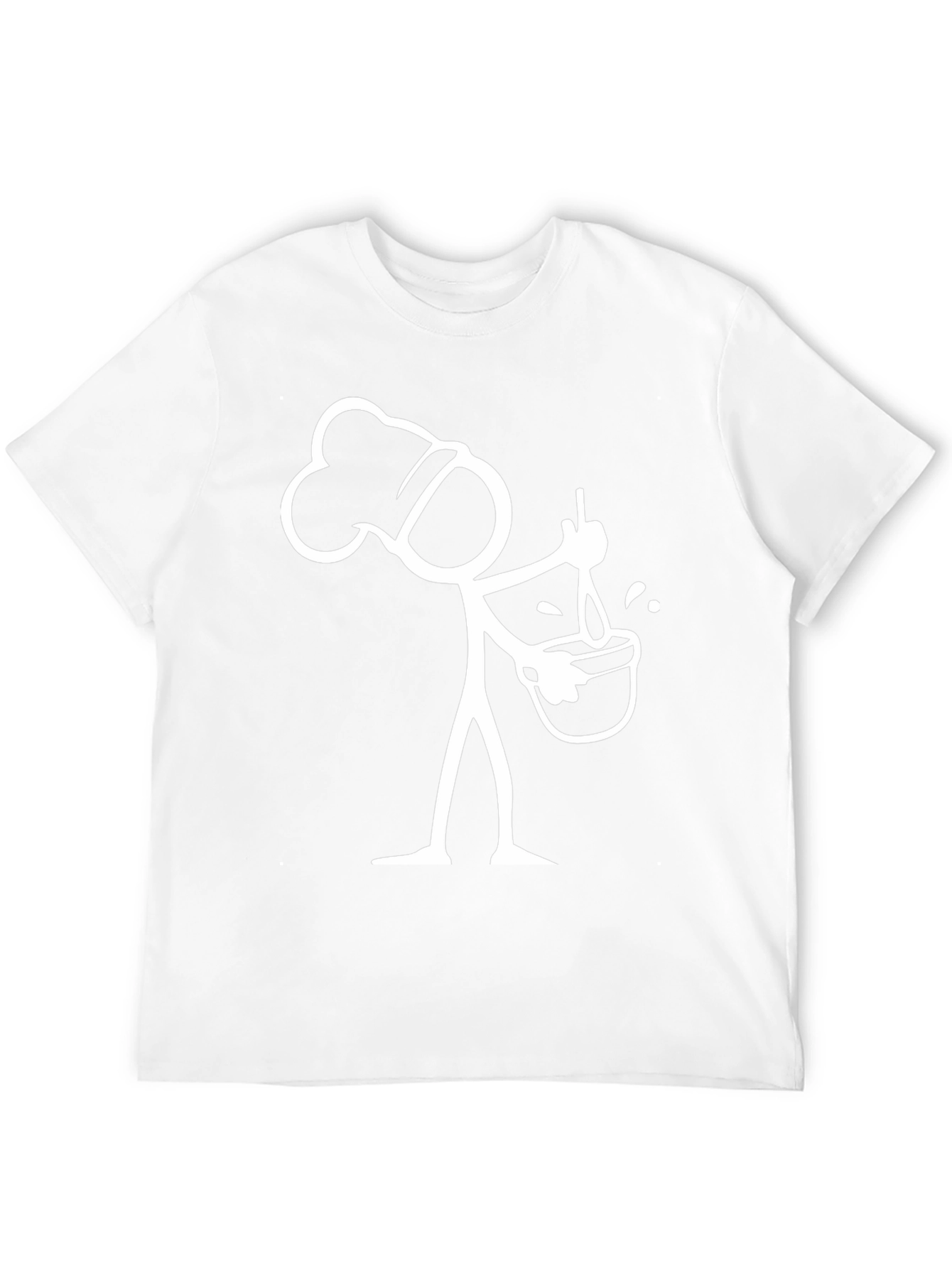 Chef Stick Figure Graphic T-Shirt