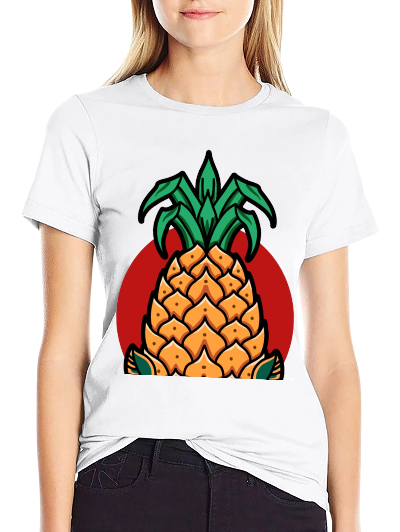Pineapple Graphic T-Shirt - Casual Style