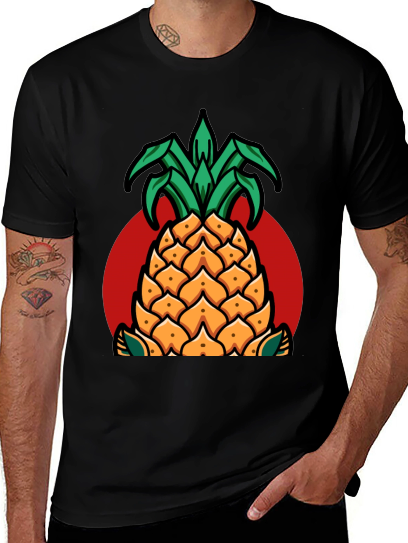 Pineapple Graphic T-Shirt - Casual Style