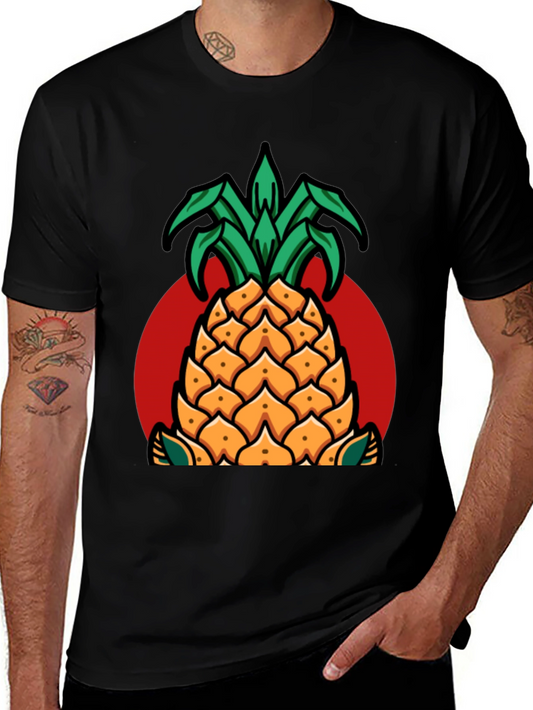 Pineapple Graphic T-Shirt - Casual Style