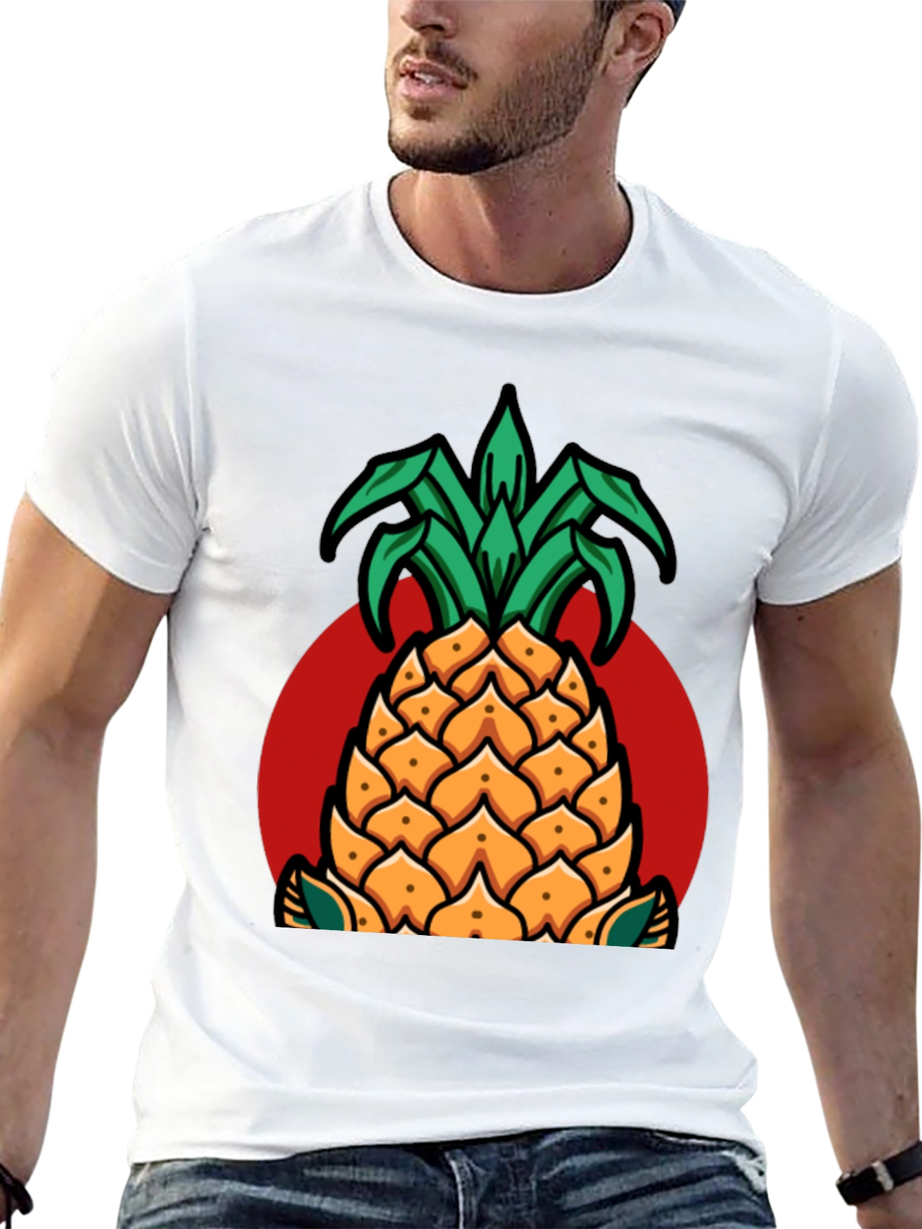Pineapple Graphic T-Shirt - Casual Style