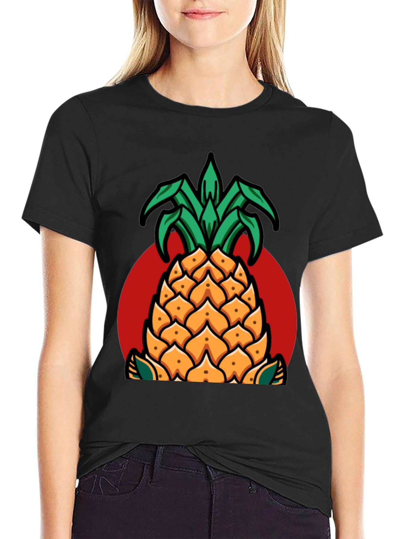 Pineapple Graphic T-Shirt - Casual Style