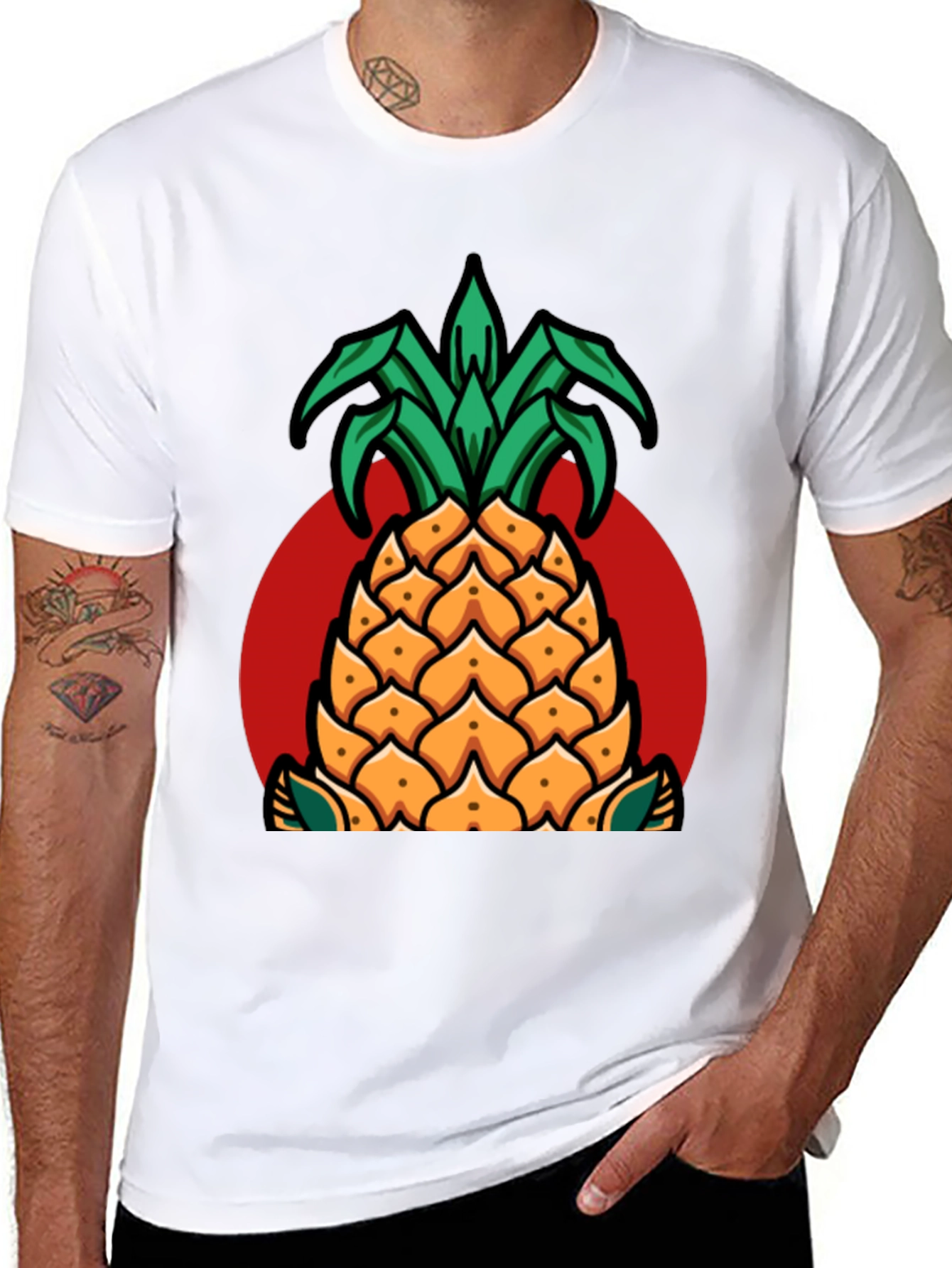 Pineapple Graphic T-Shirt - Casual Style