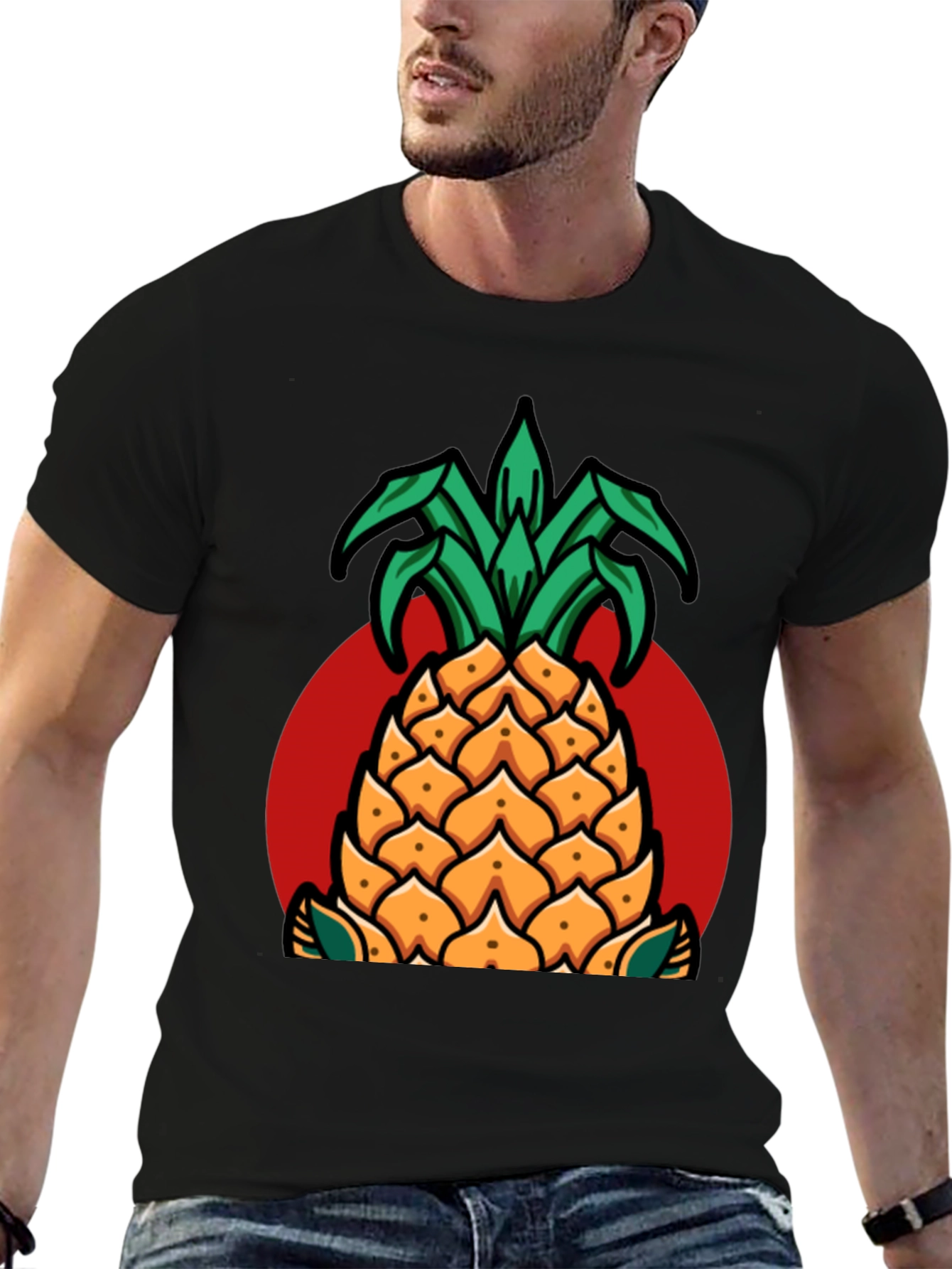 Pineapple Graphic T-Shirt - Casual Style