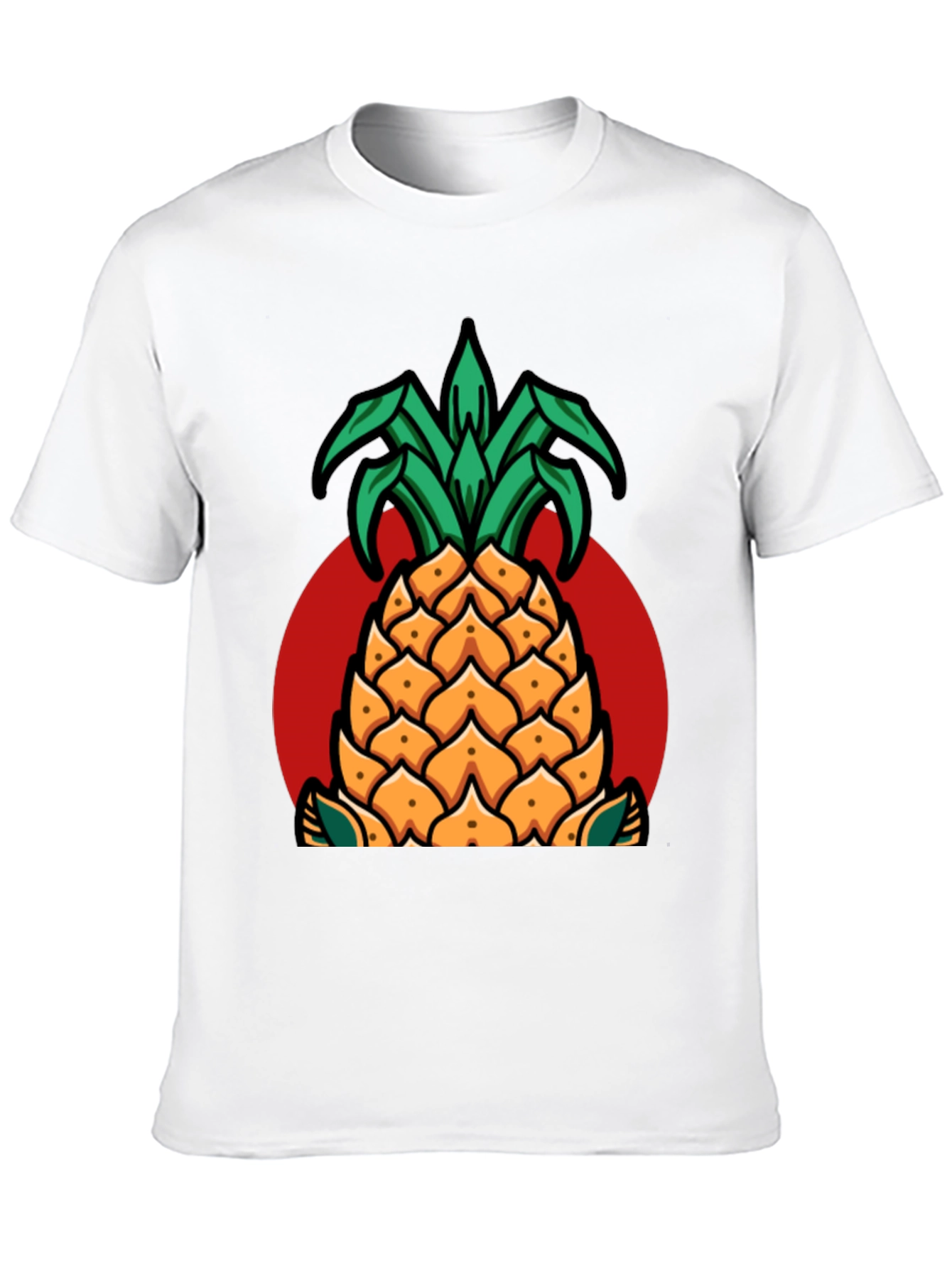 Pineapple Graphic T-Shirt - Casual Style