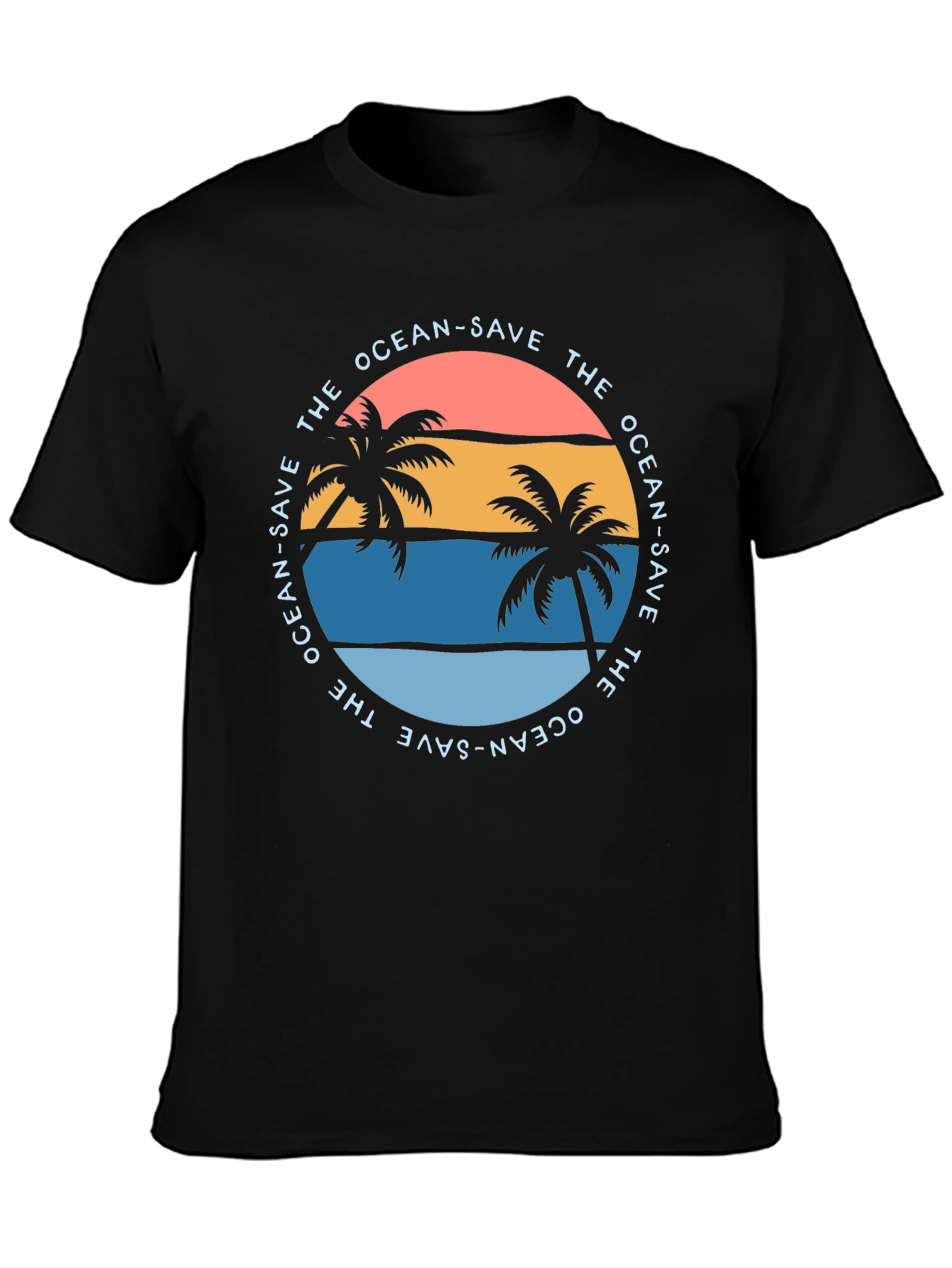 Save the Ocean Graphic Tee - Tropical Vibe