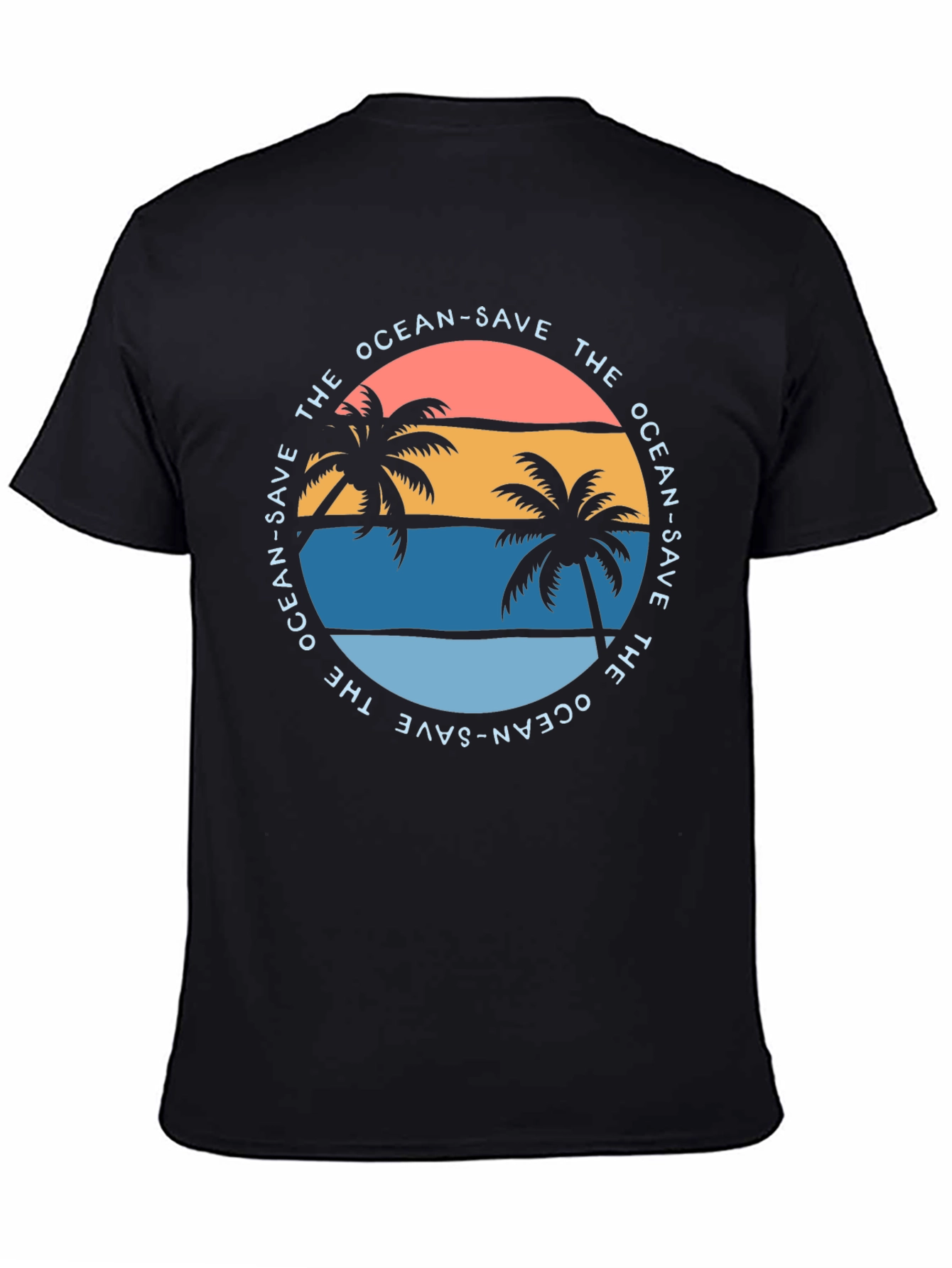 Save the Ocean Graphic Tee - Tropical Vibe