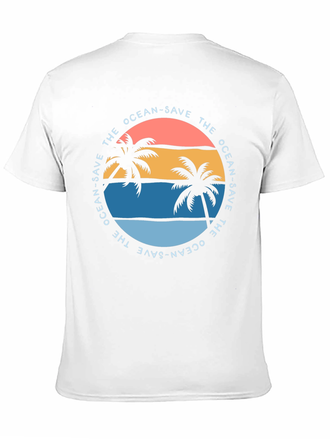 Save the Ocean Graphic Tee - Tropical Vibe