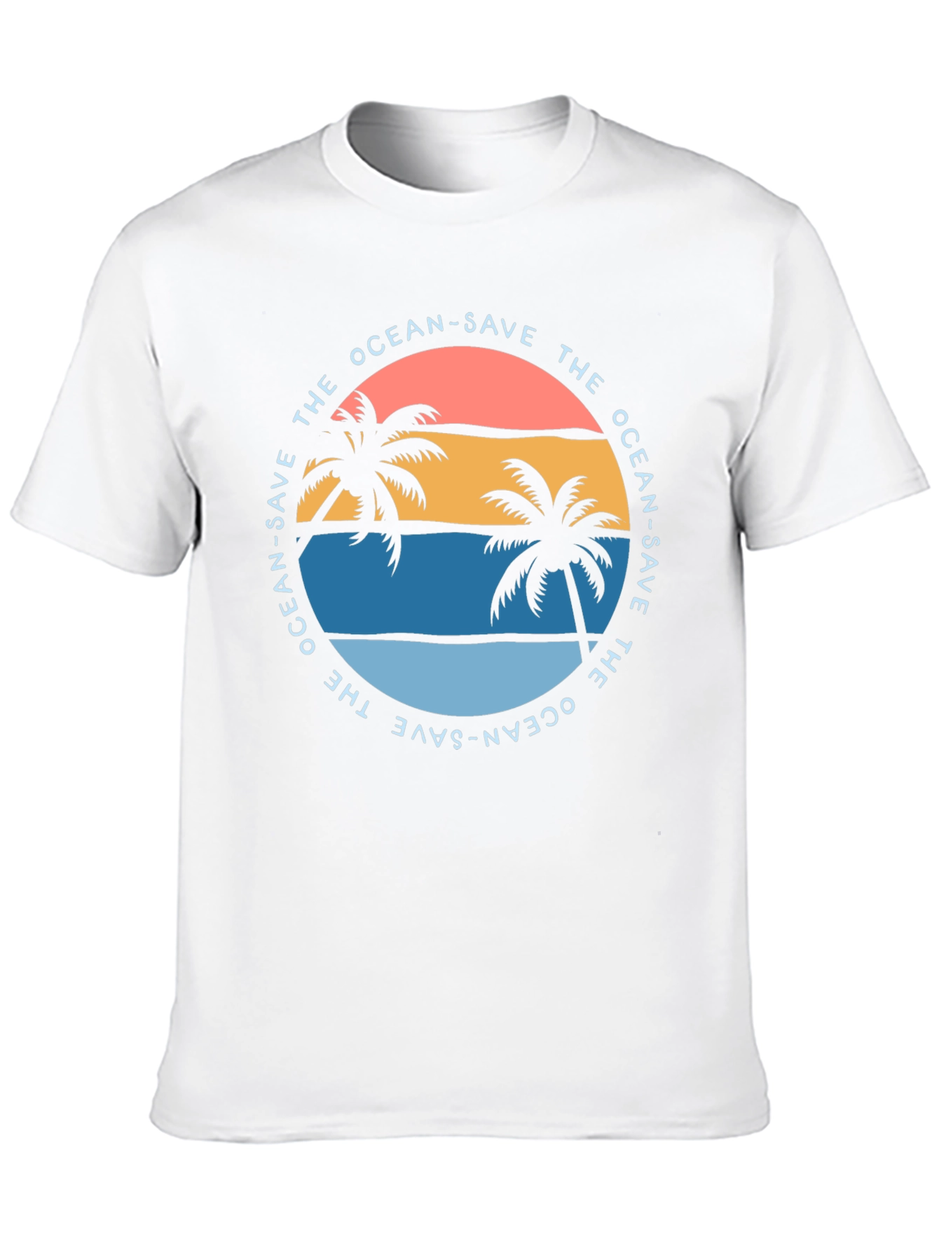 Save the Ocean Graphic Tee - Tropical Vibe