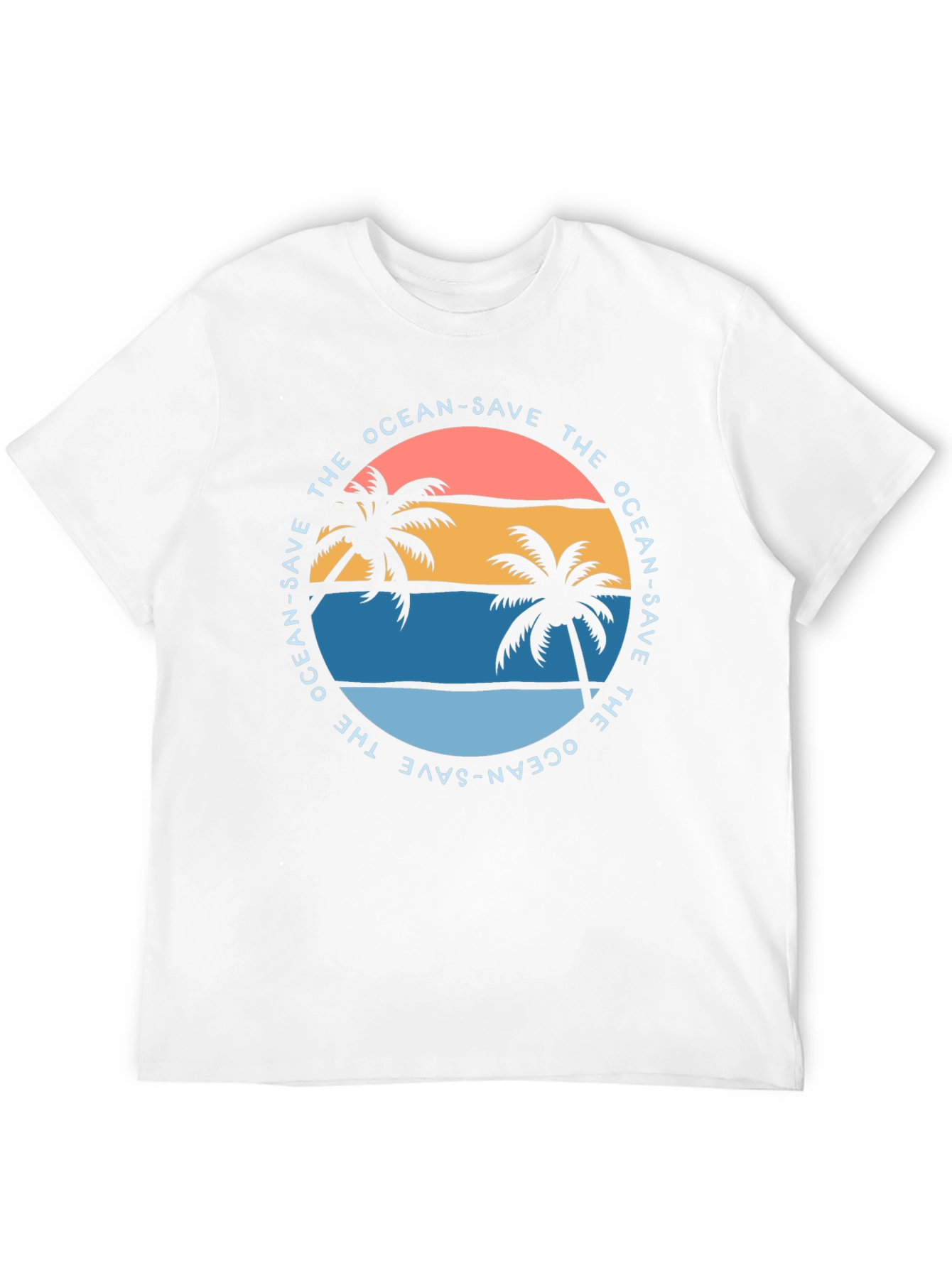 Save the Ocean Graphic Tee - Tropical Vibe