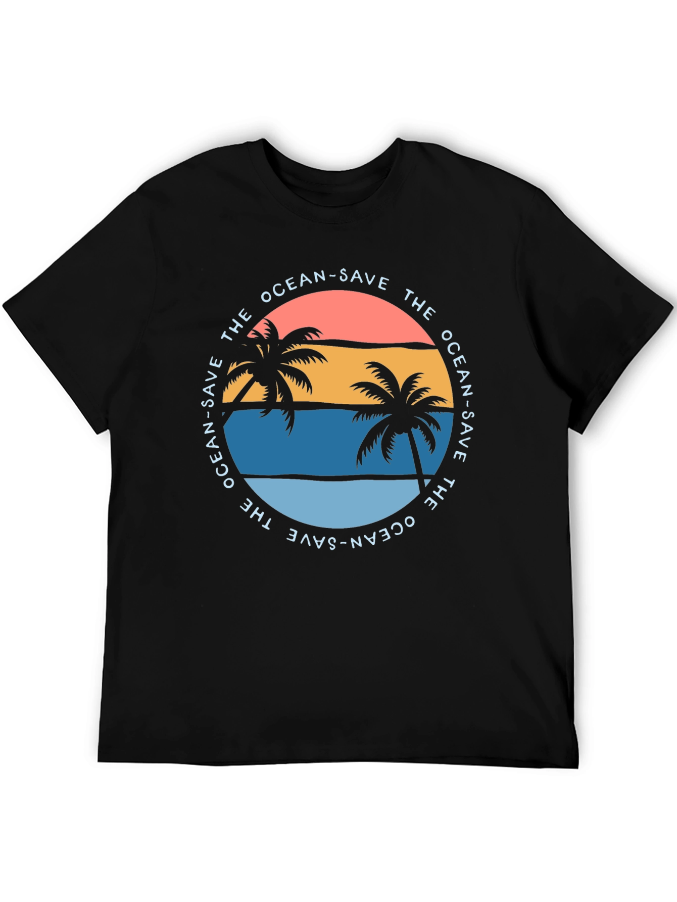 Save the Ocean Graphic Tee - Tropical Vibe