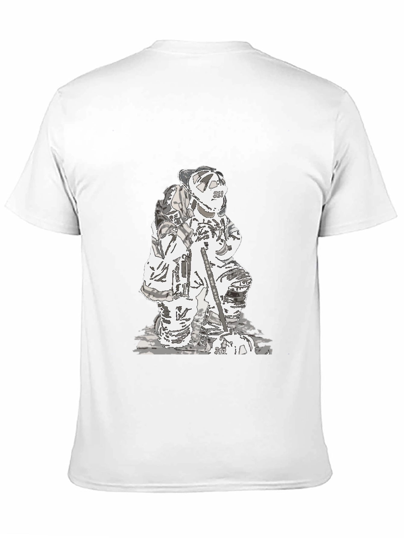 Firefighter Graphic Black T-Shirt