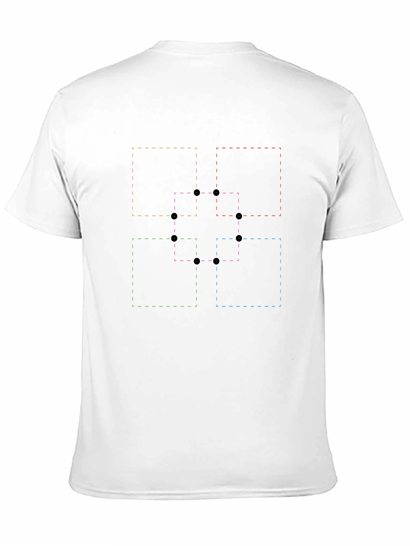 Abstract Geometric Squares Graphic T-Shirt