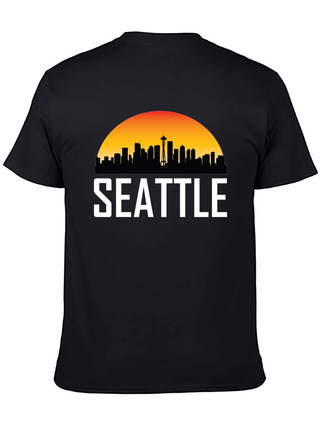 Seattle Skyline Graphic T-Shirt - Cityscape Tee