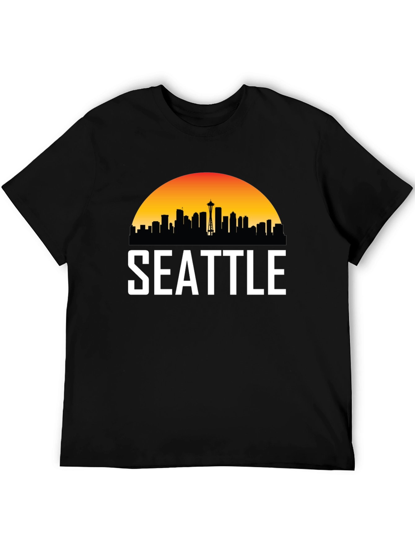 Seattle Skyline Graphic T-Shirt - Cityscape Tee