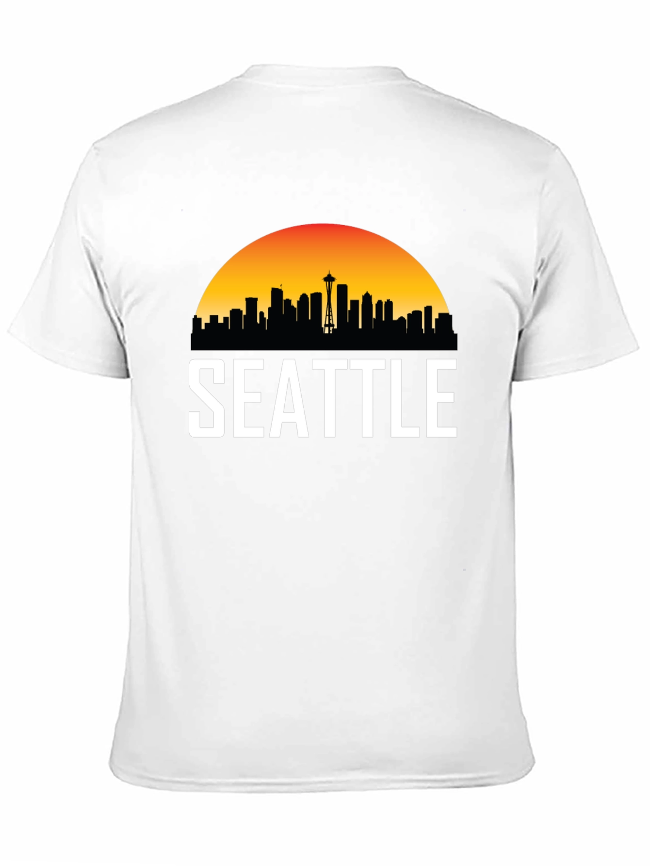 Seattle Skyline Graphic T-Shirt - Cityscape Tee