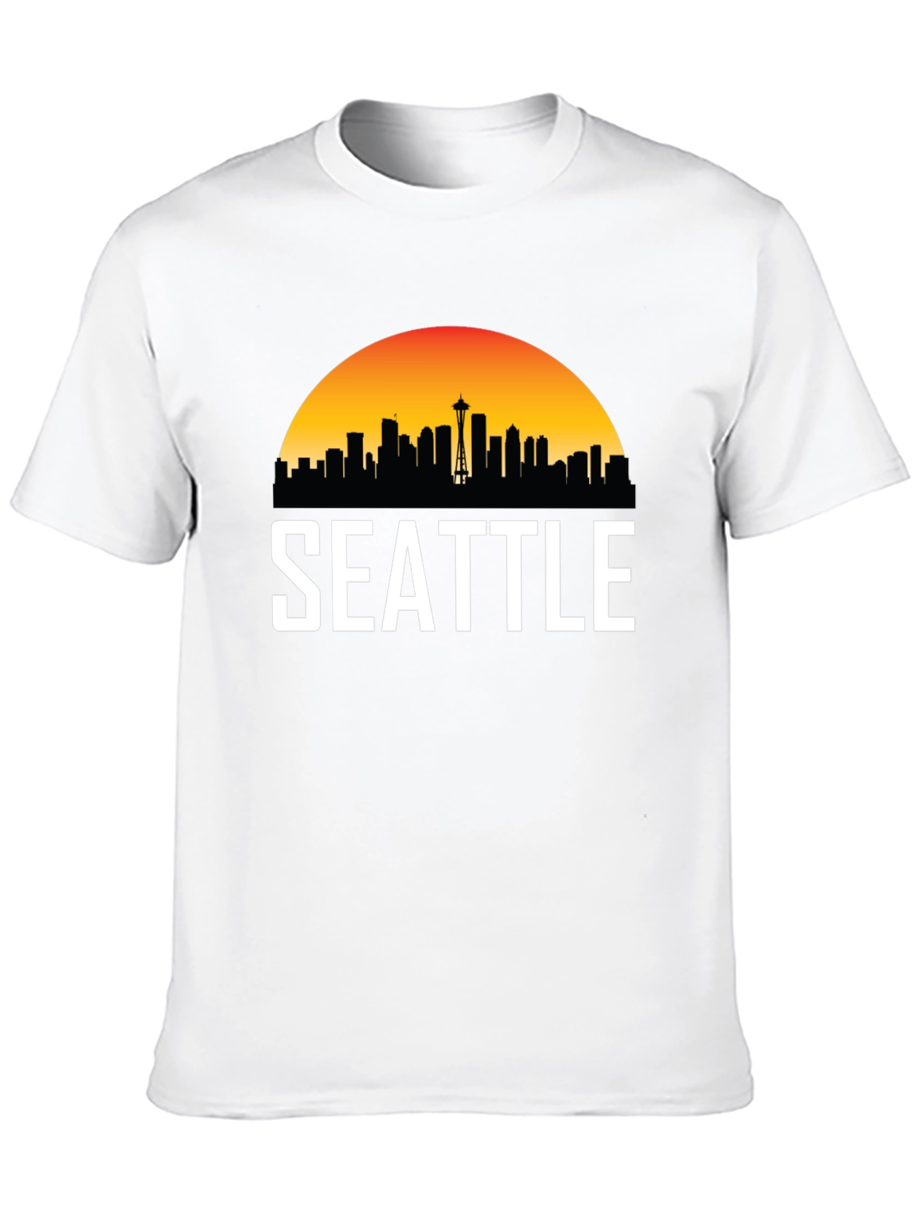 Seattle Skyline Graphic T-Shirt - Cityscape Tee