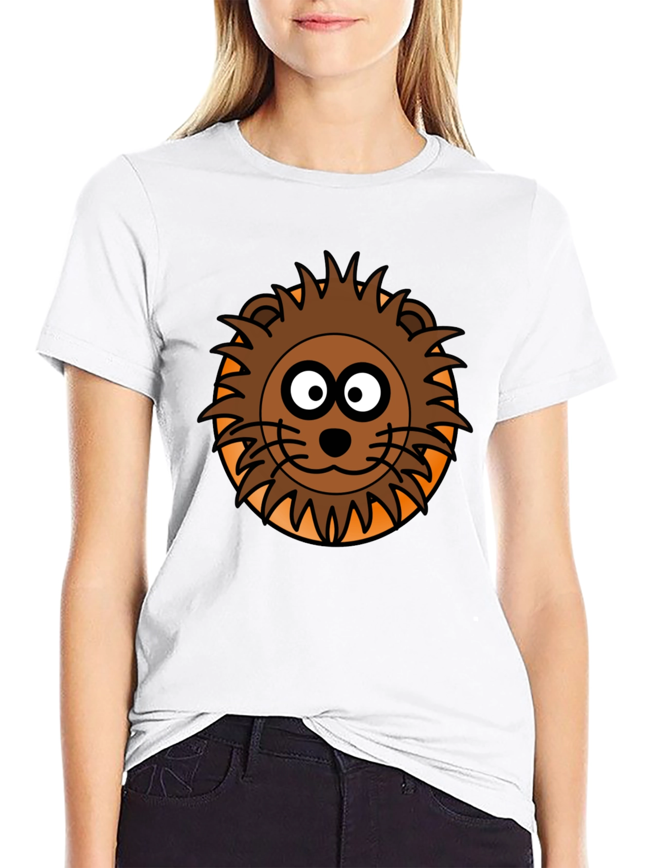 Lion Graphic Black T-Shirt for Men