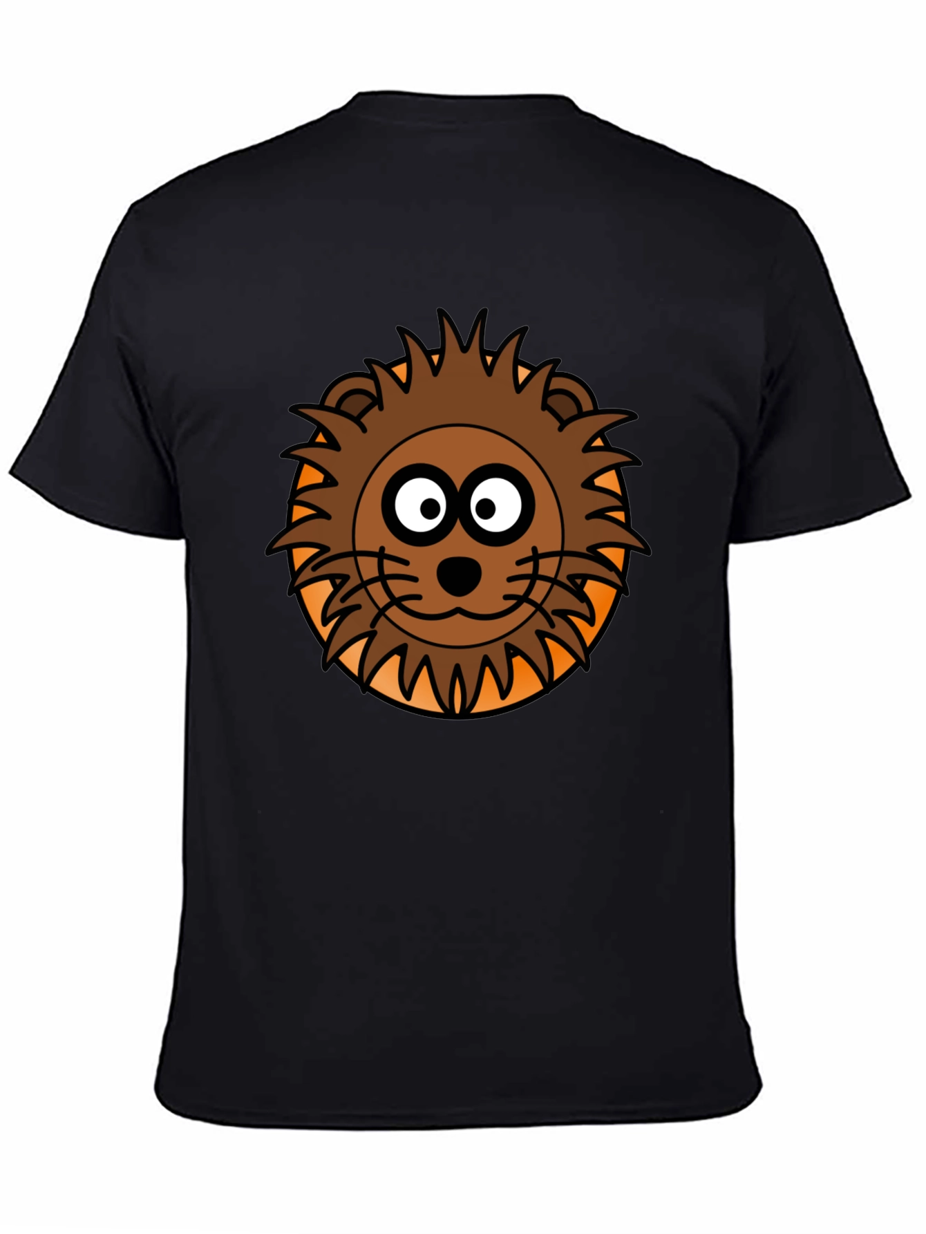 Lion Graphic Black T-Shirt for Men