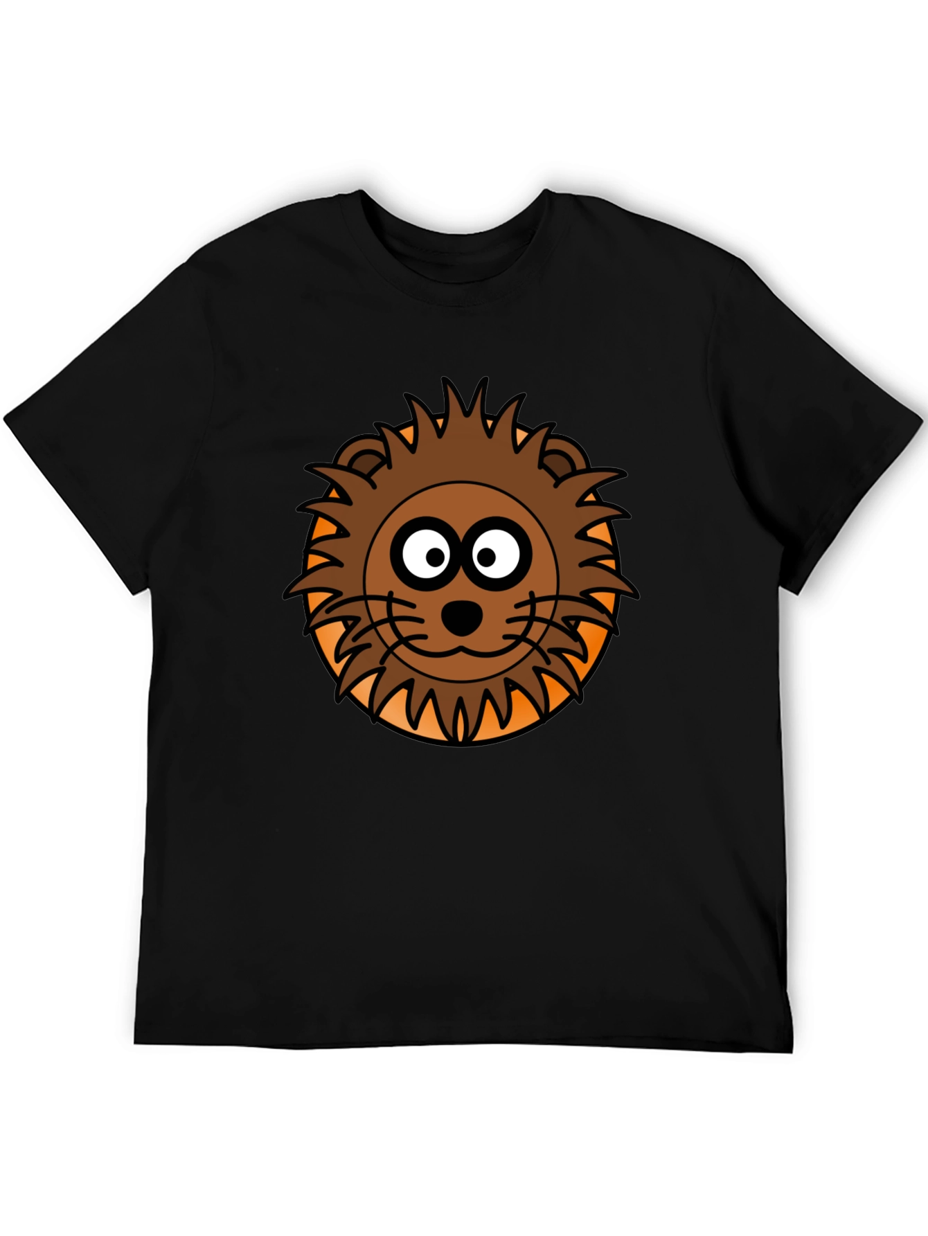 Lion Graphic Black T-Shirt for Men