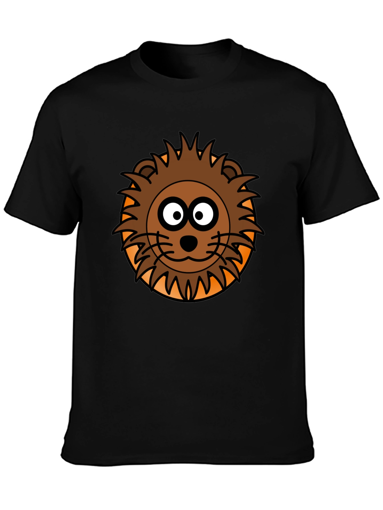Lion Graphic Black T-Shirt for Men