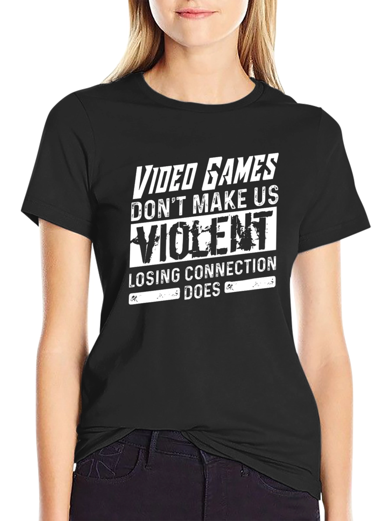 Video Games Dont Make Us Violent T-Shirt