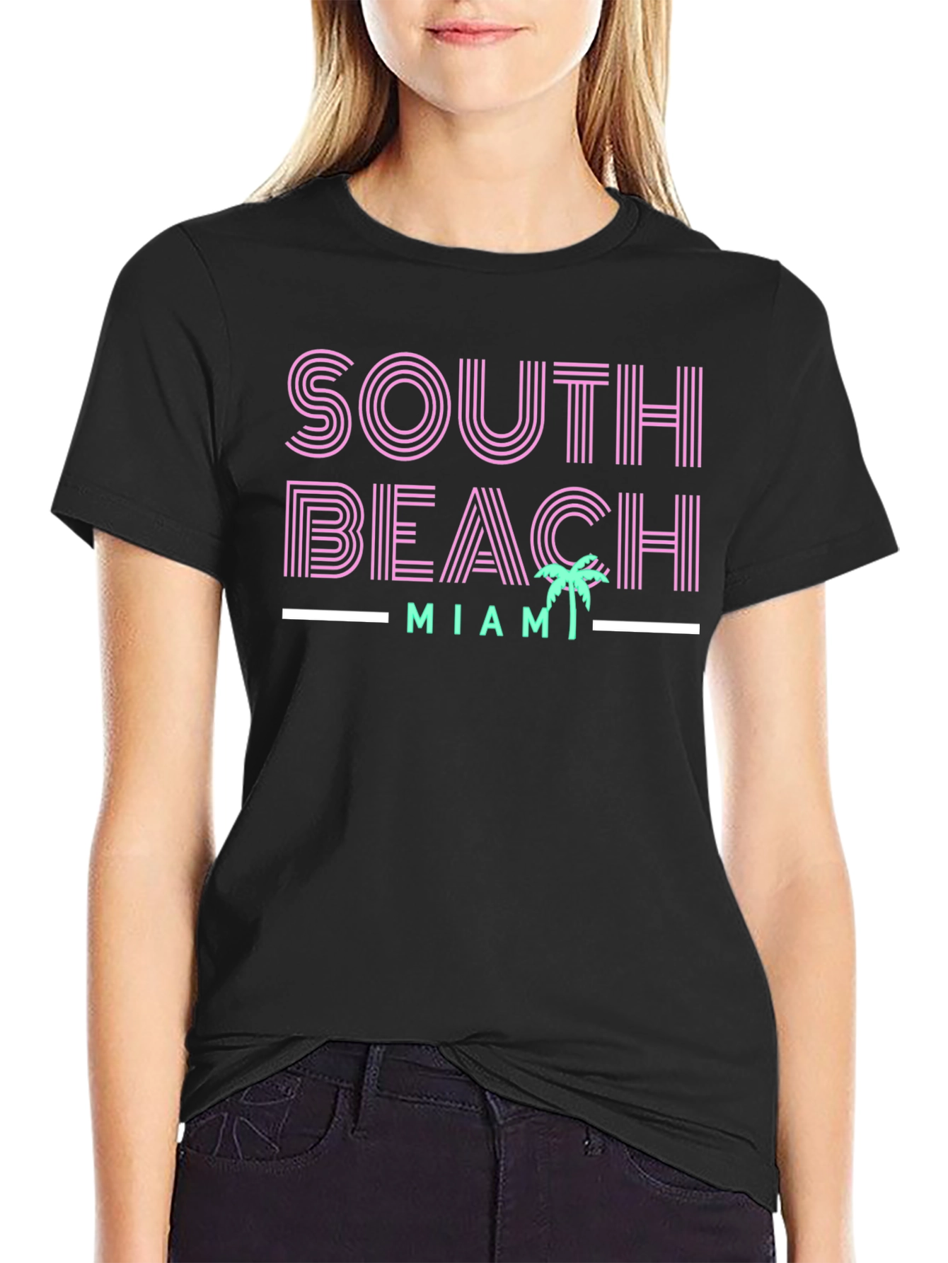 South Beach Miami Graphic Tee - Stylish Comfort